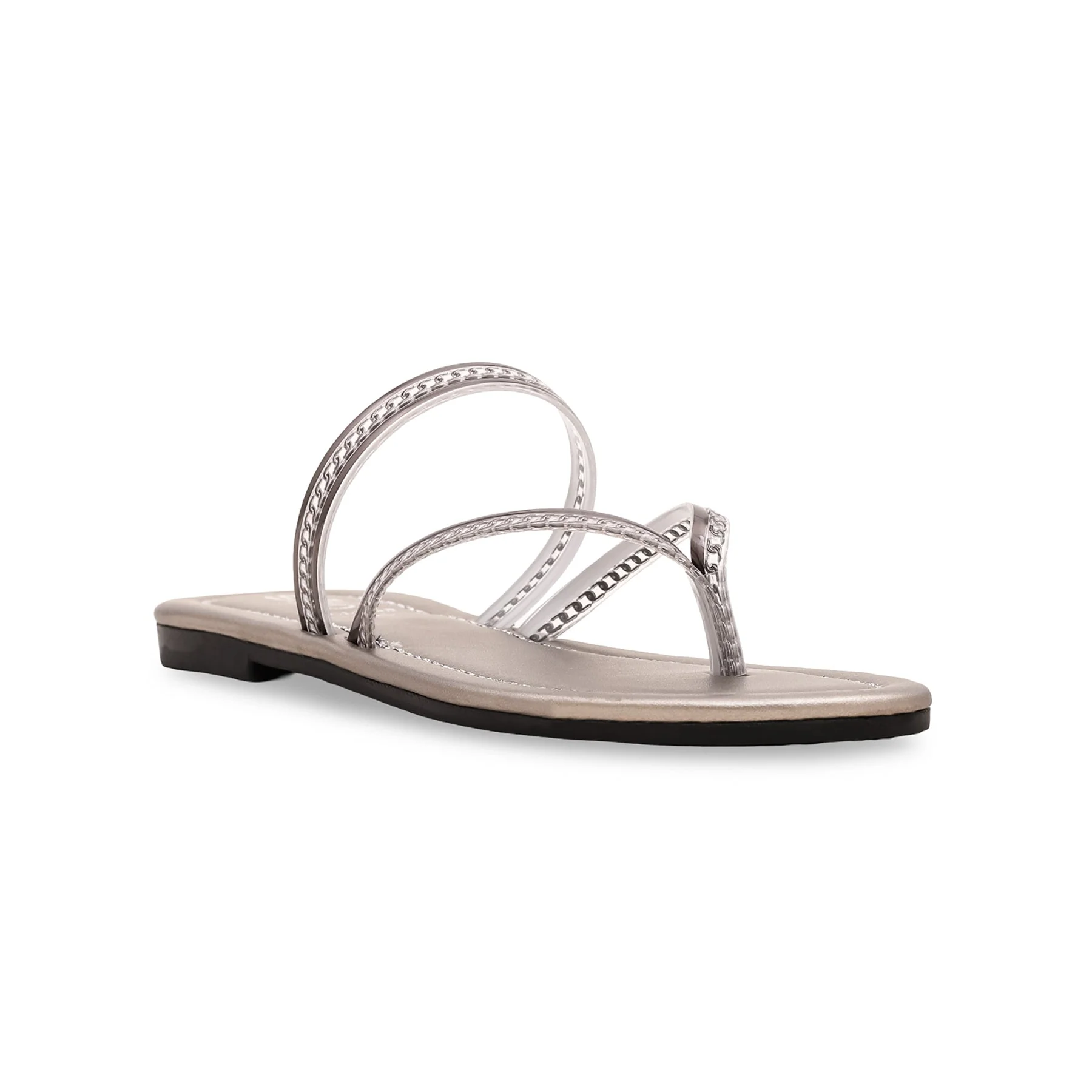 Grey Casual Chappal CL1599 - Image 2