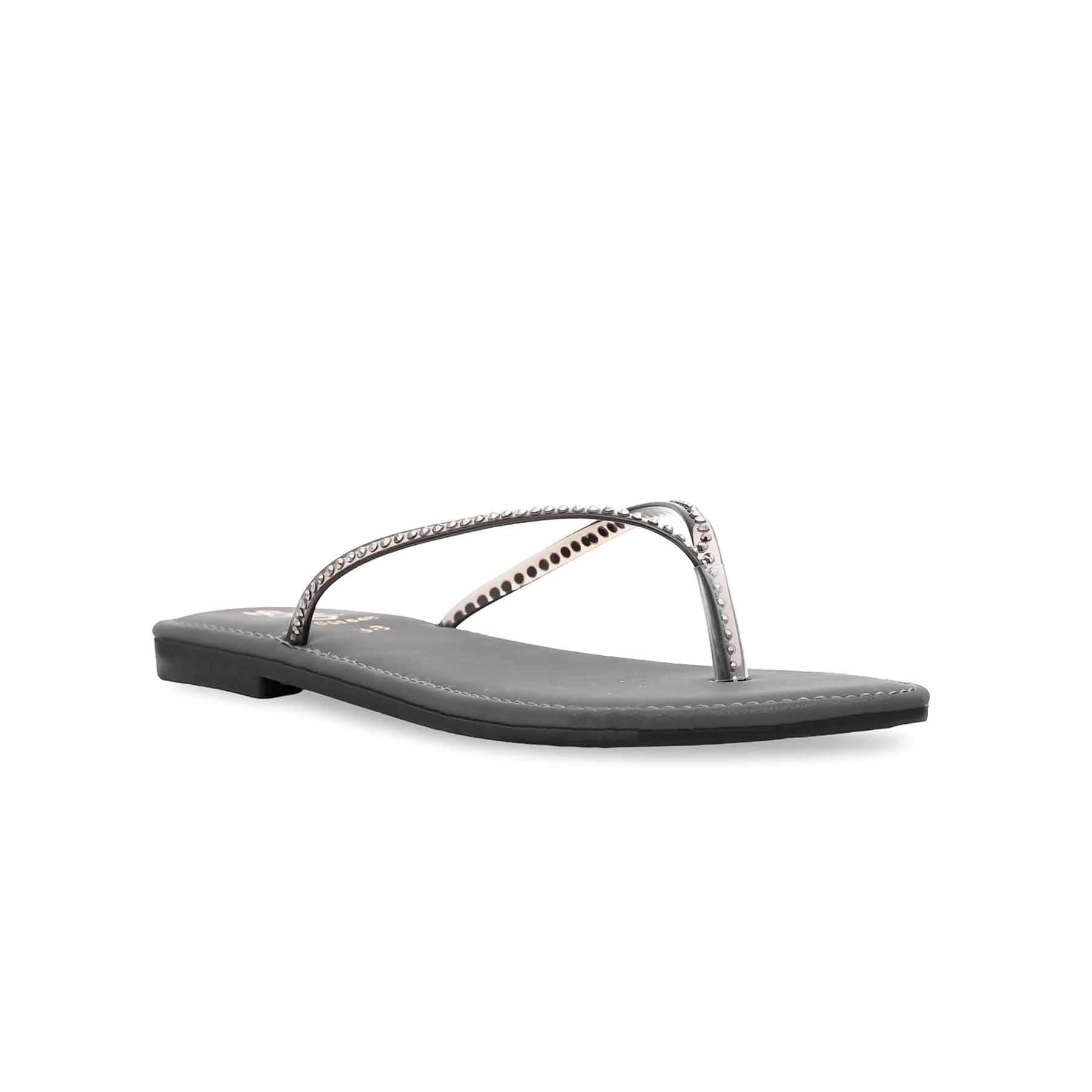 Grey Casual Chappal CL1648 - Image 2
