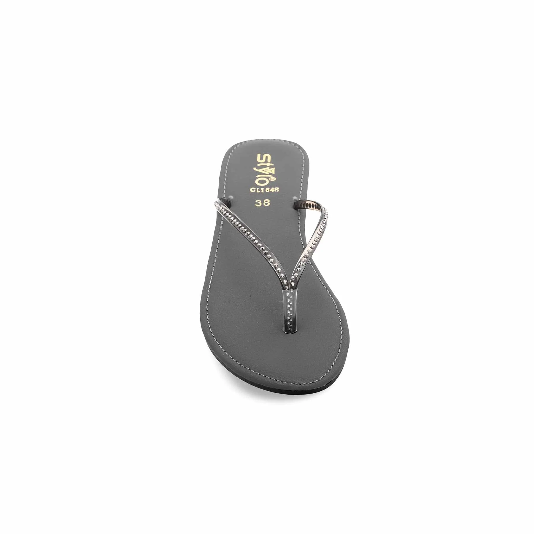 Grey Casual Chappal CL1648 - Image 3