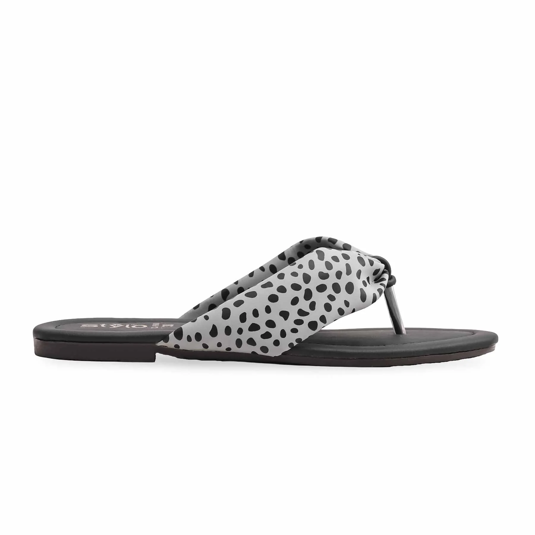Grey Casual Chappal CL1900