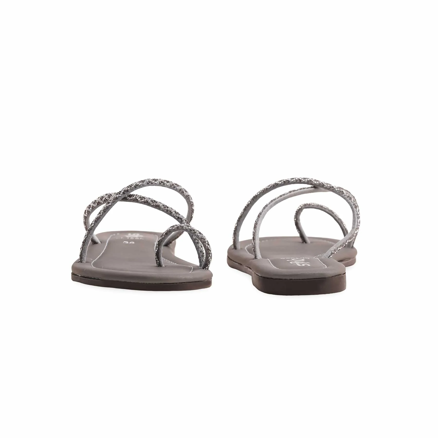 Grey Casual Chappal CL1986 - Image 4
