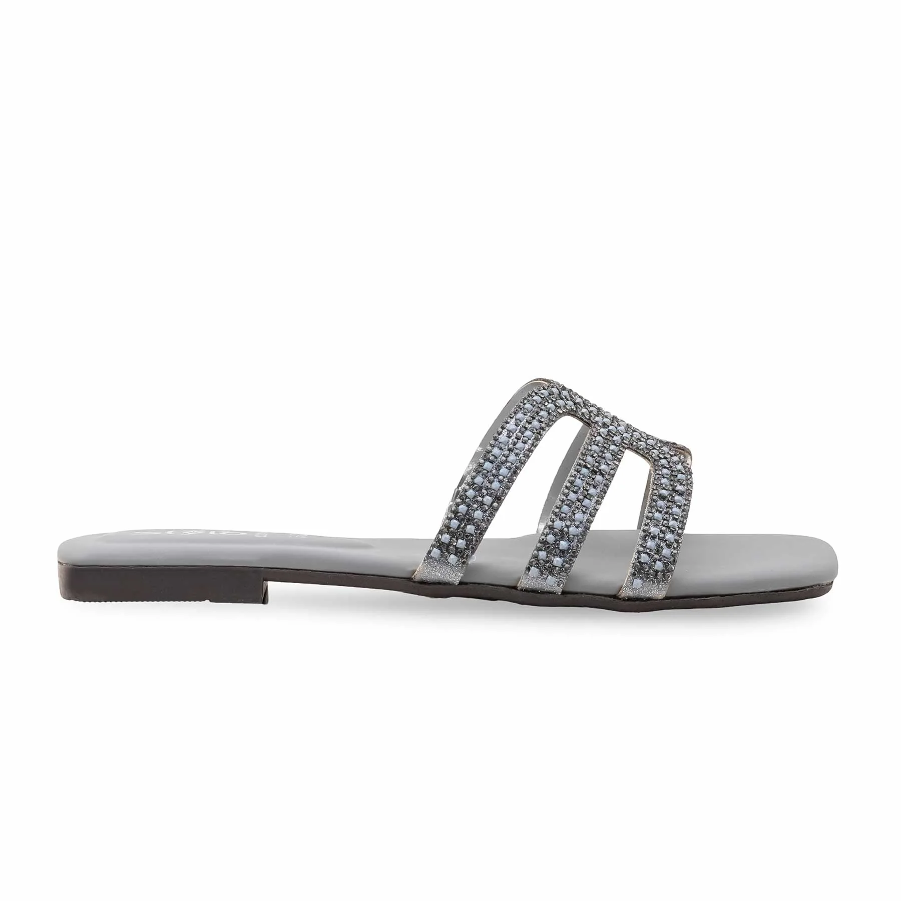 Grey Casual Chappal For Ladies CL2194 - Image 2