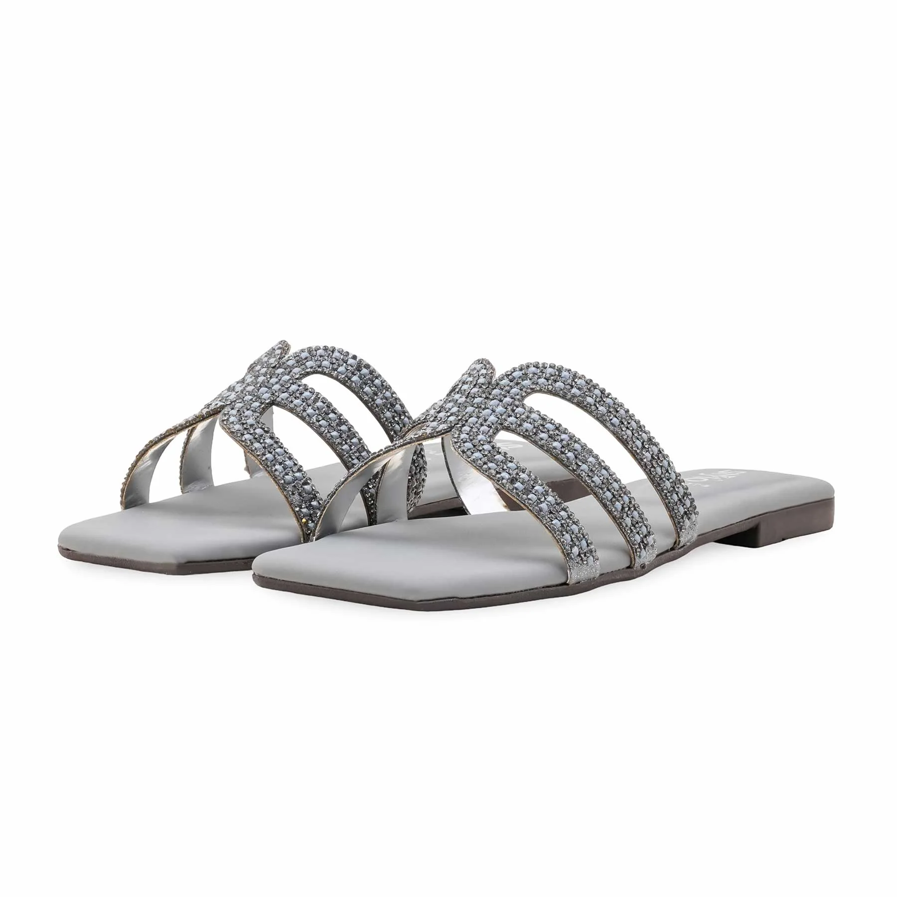 Grey Casual Chappal For Ladies CL2194 - Image 3