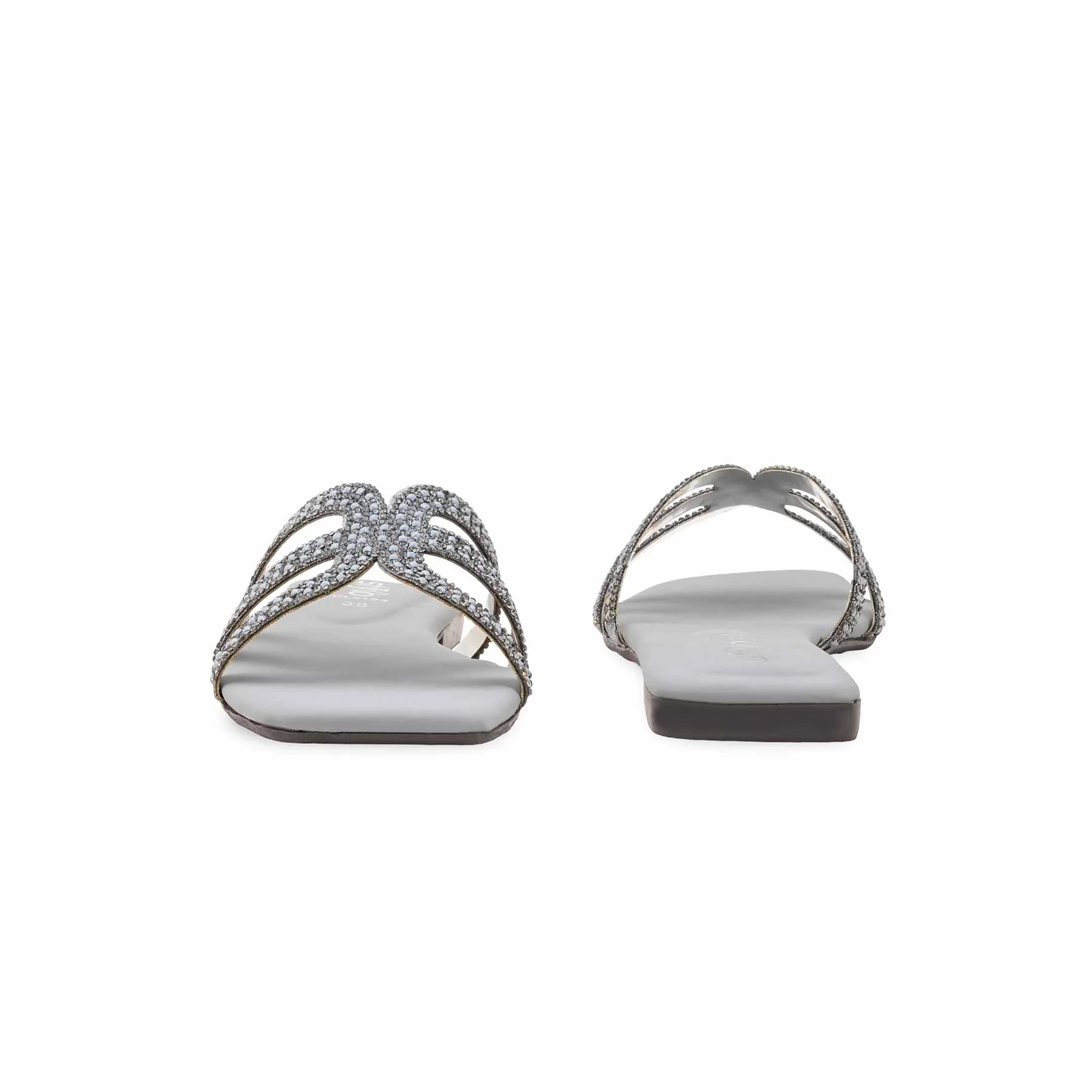 Grey Casual Chappal For Ladies CL2194 - Image 4