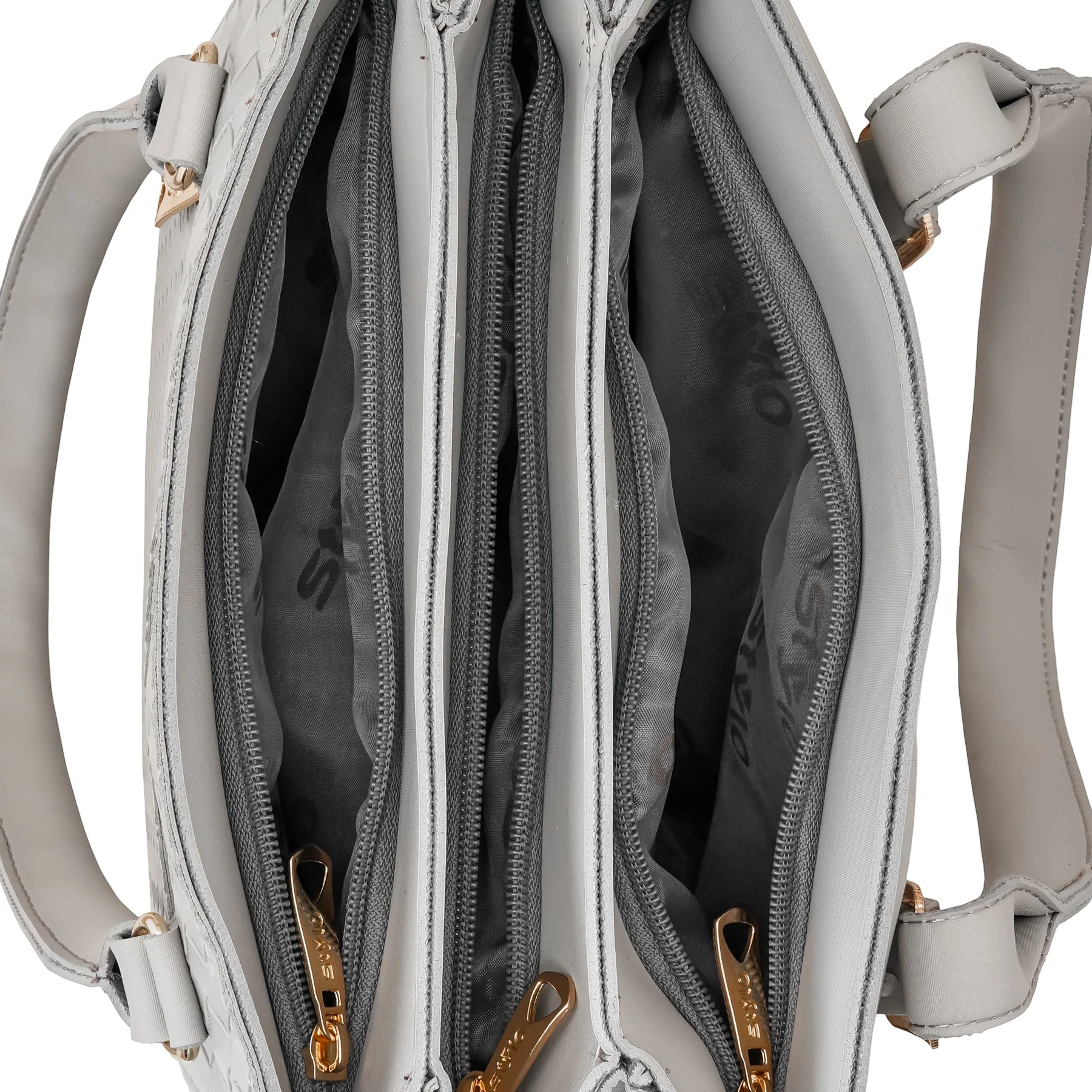 Grey Casual Hand Bag For Ladies P56323 - Image 5