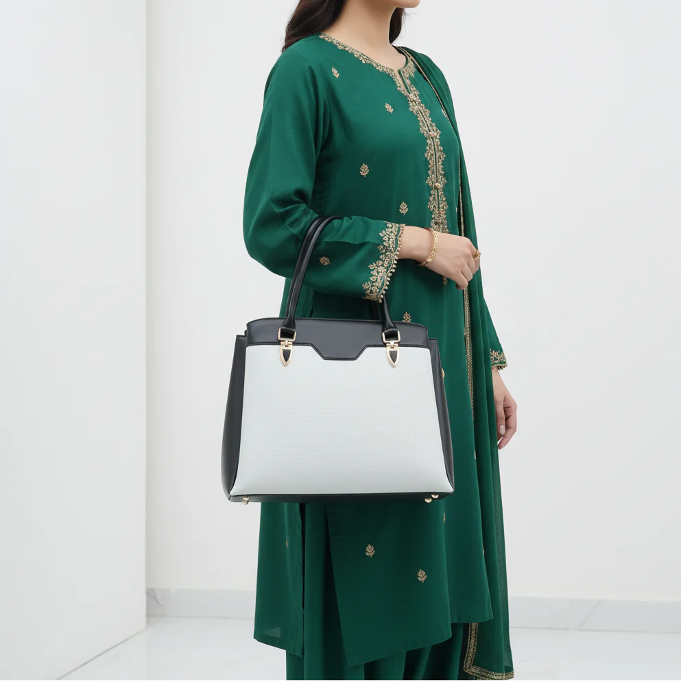 Grey Casual Hand Bag For Women P55853 - Image 2