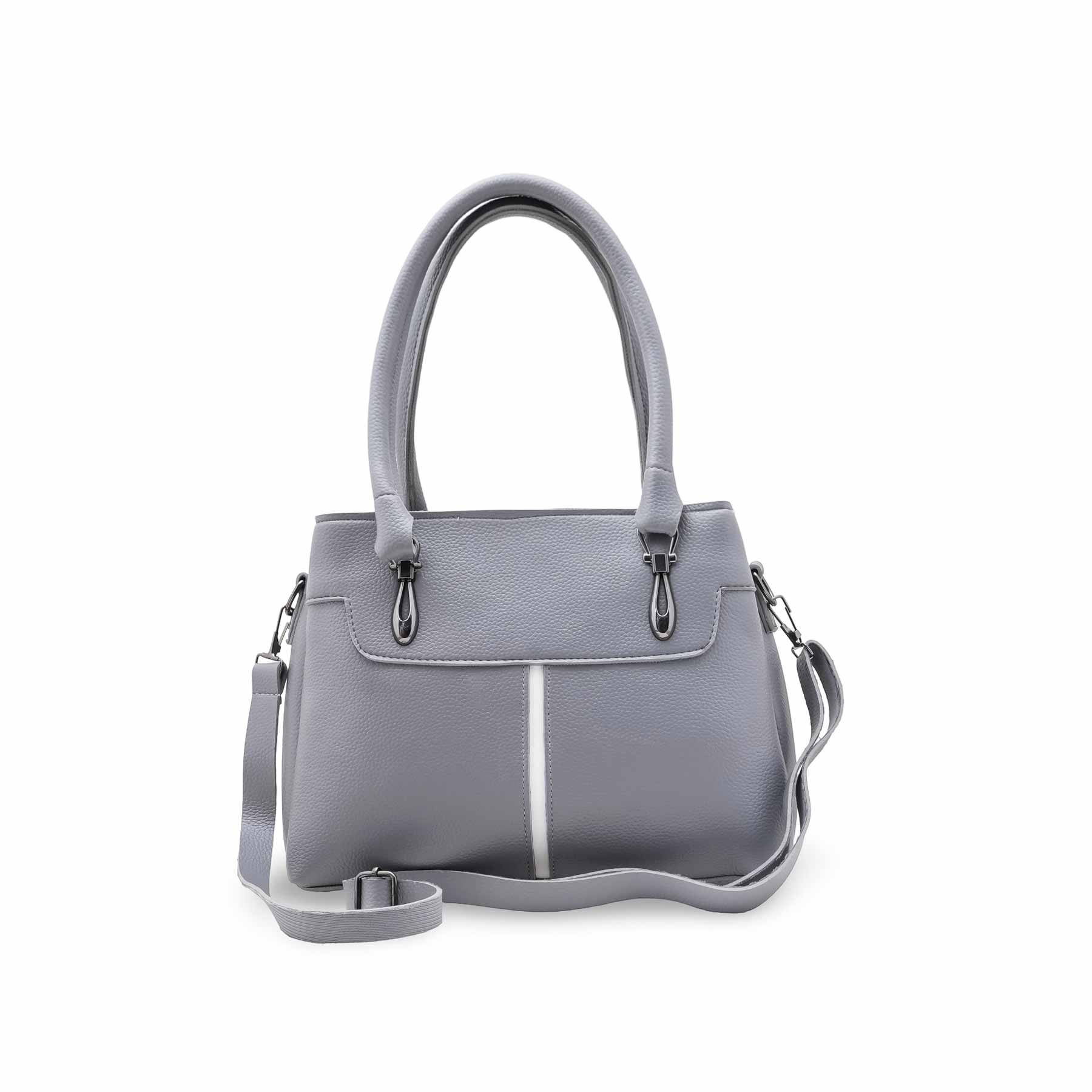 Grey Casual Hand Bag For Women P56261 - Image 2