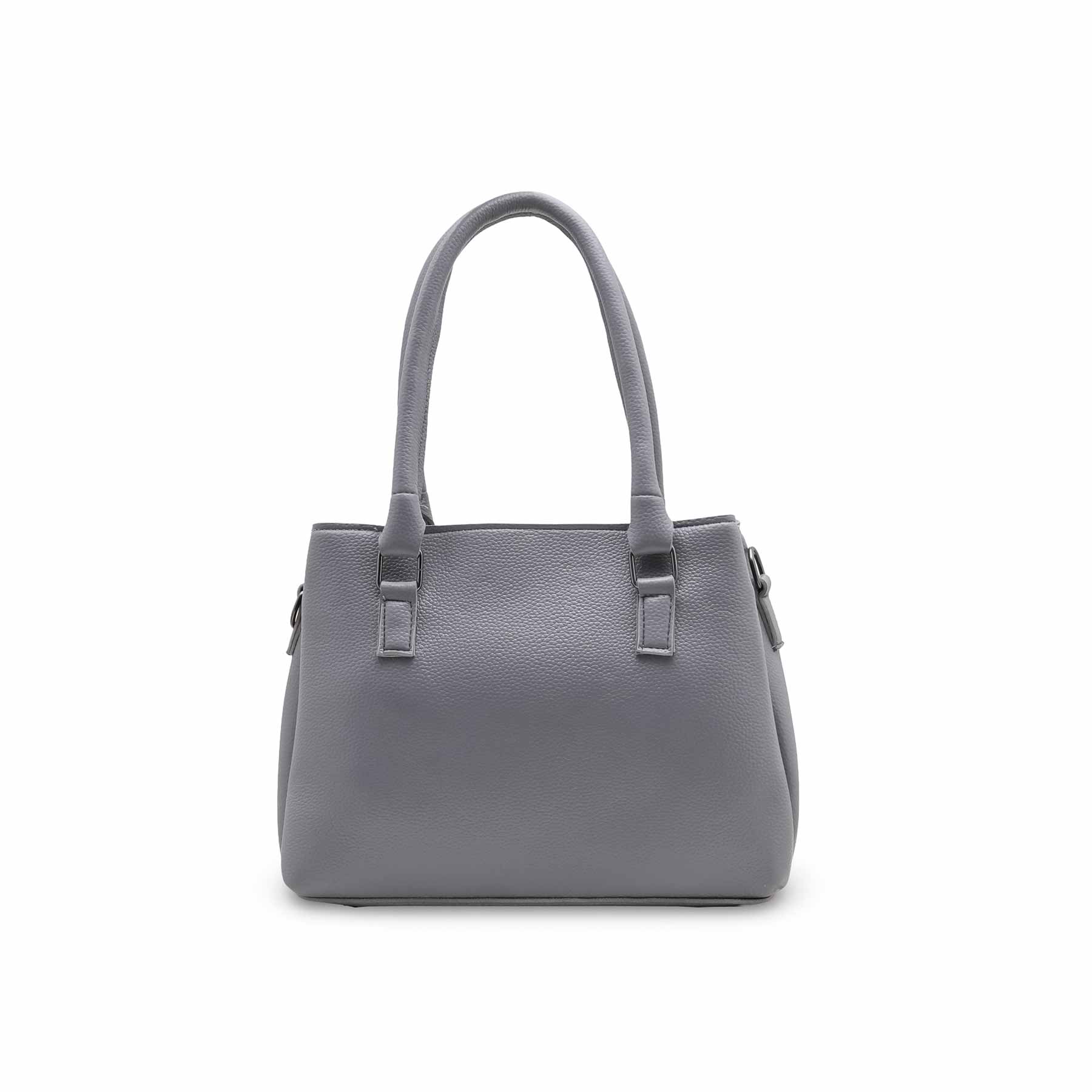 Grey Casual Hand Bag For Women P56261 - Image 4