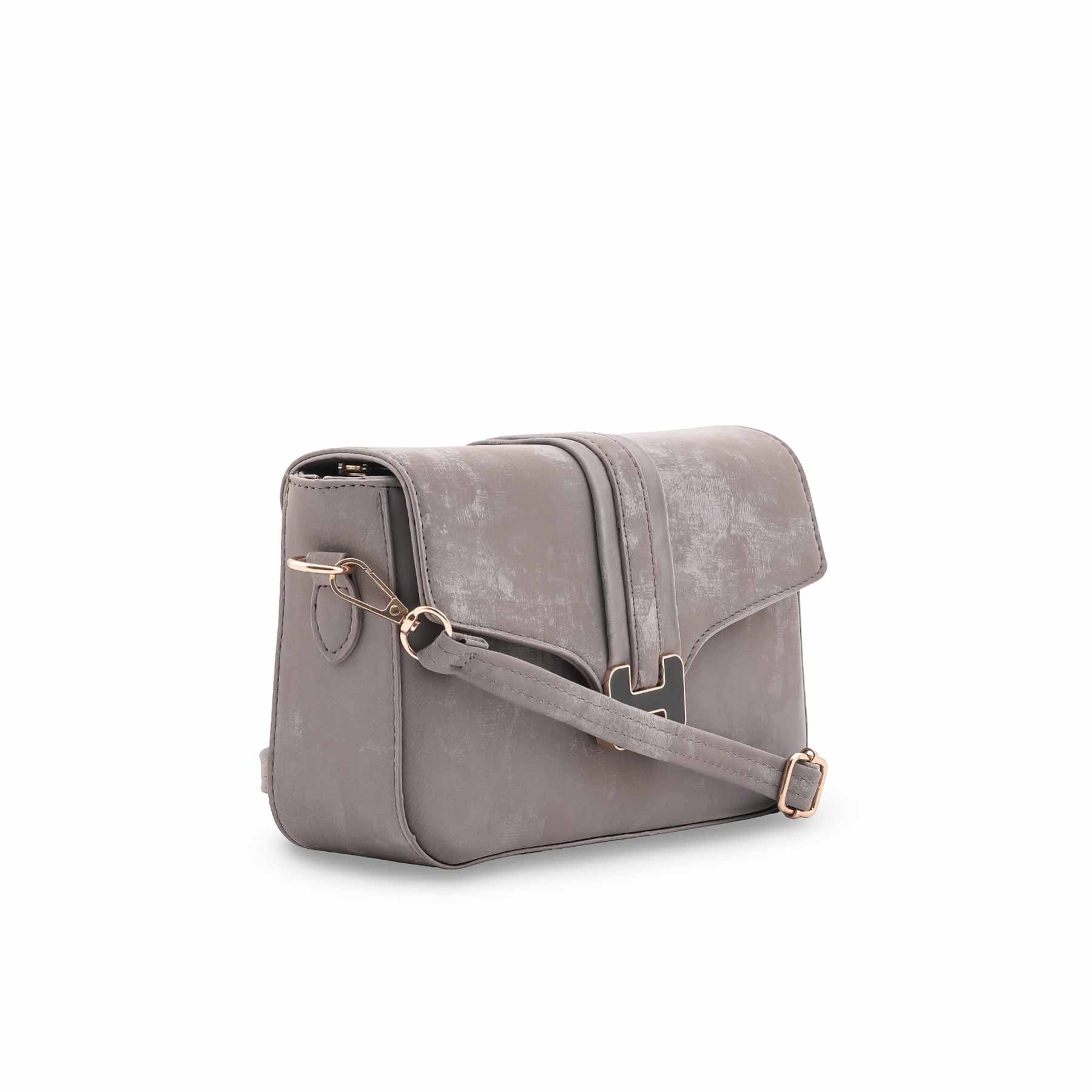 Grey Casual Pouch For Ladies P97670 - Image 3