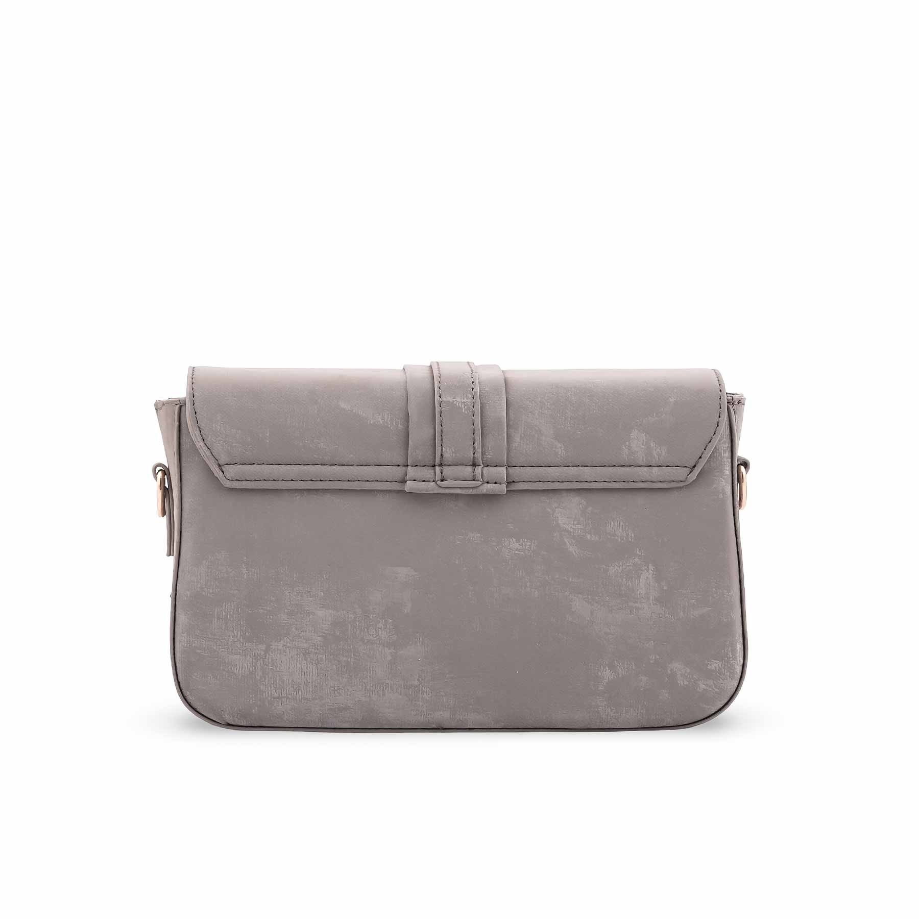 Grey Casual Pouch For Ladies P97670 - Image 4