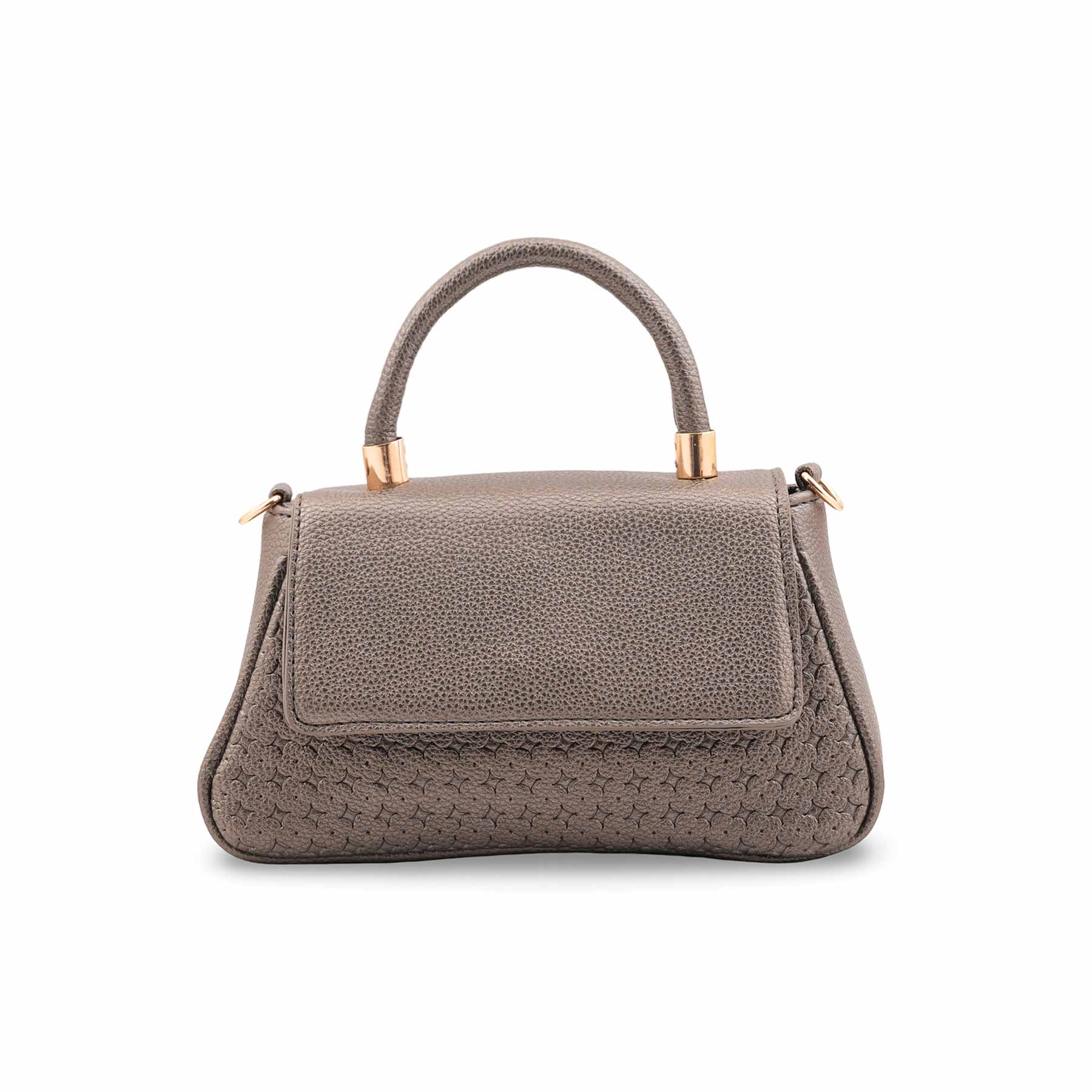 Grey Casual Pouch For Ladies P97703 - Image 2