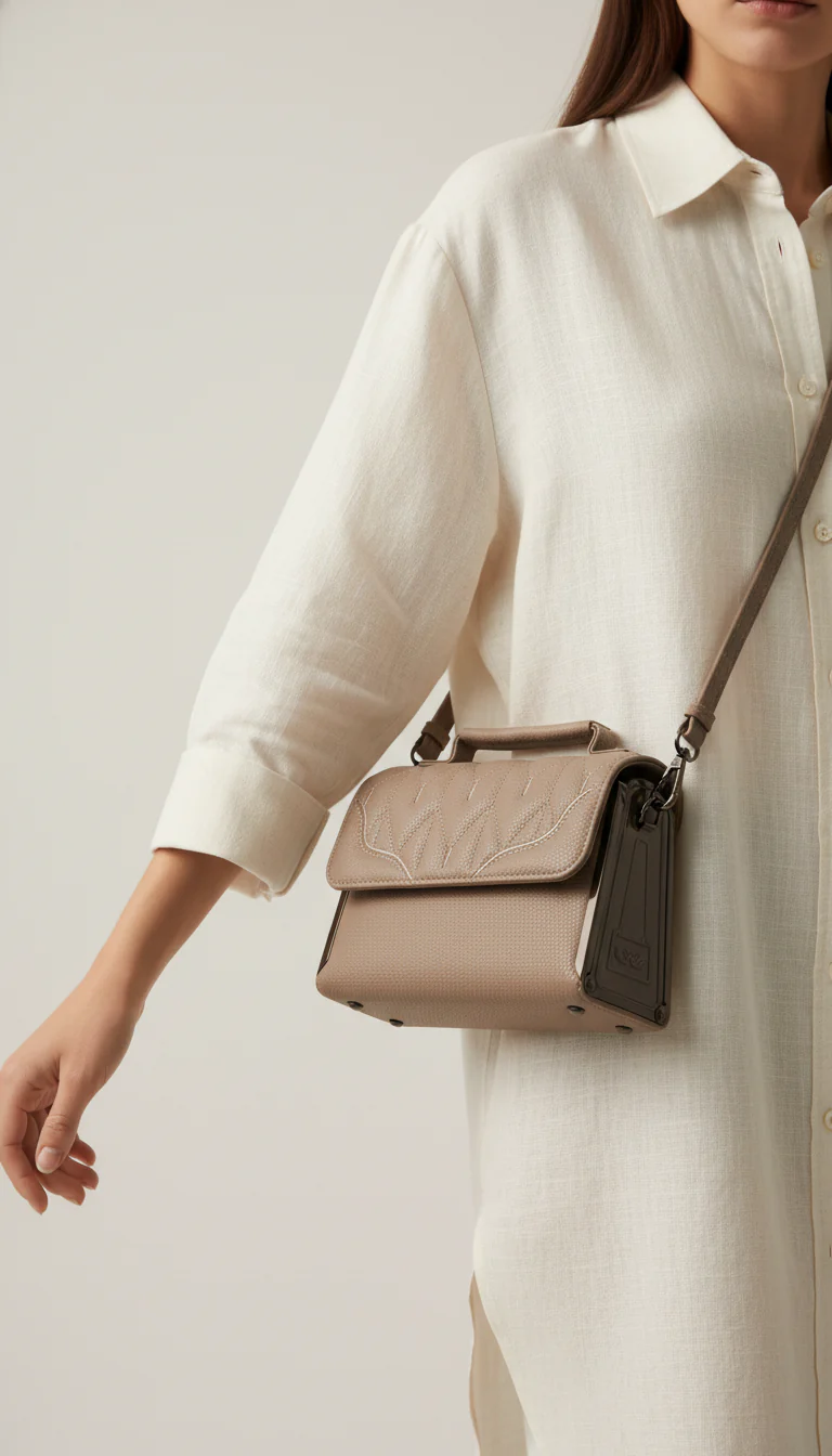 Grey Casual Pouch For Women P97661