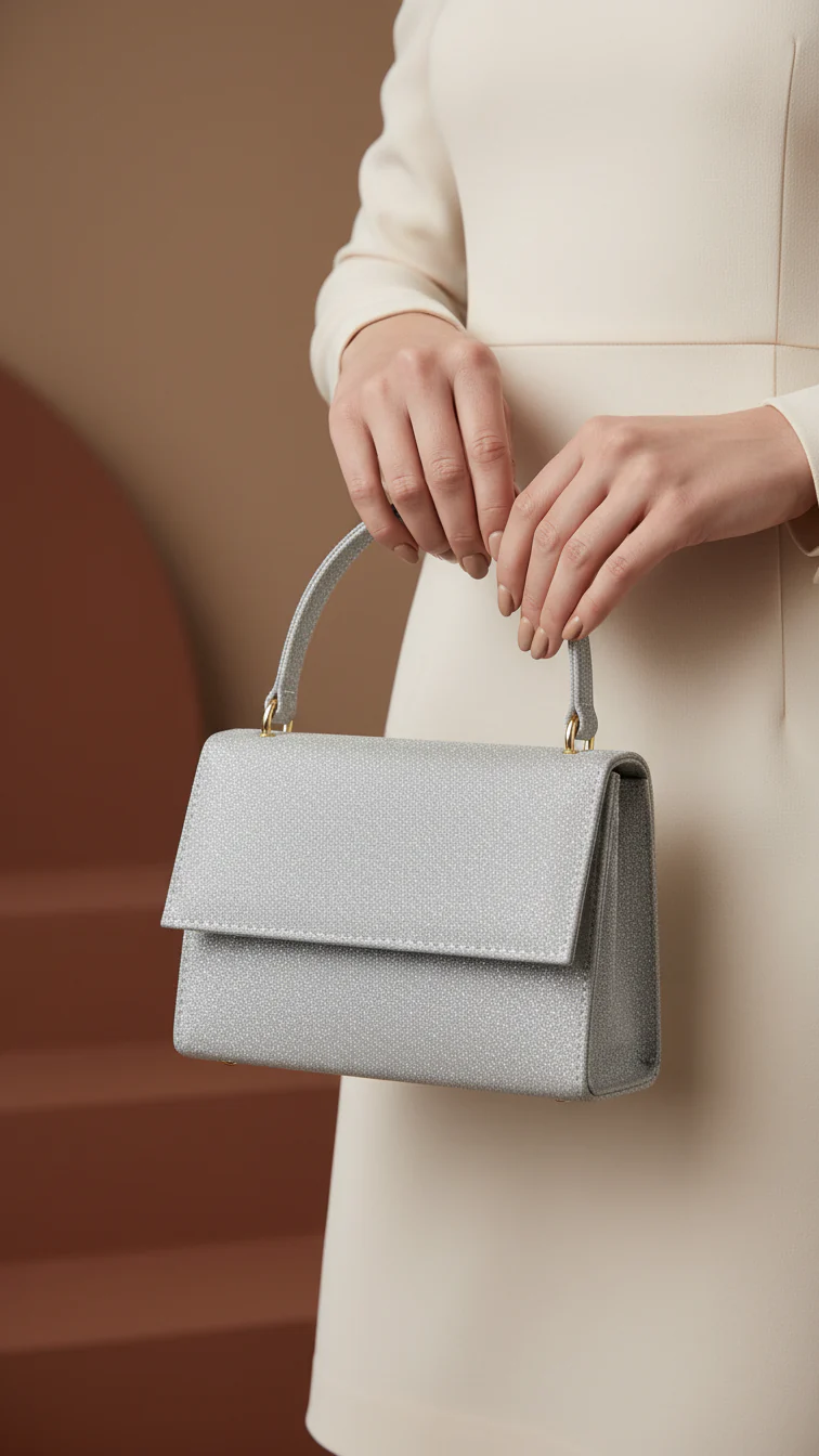 Grey Casual Shoulder Bag For Ladies P55703
