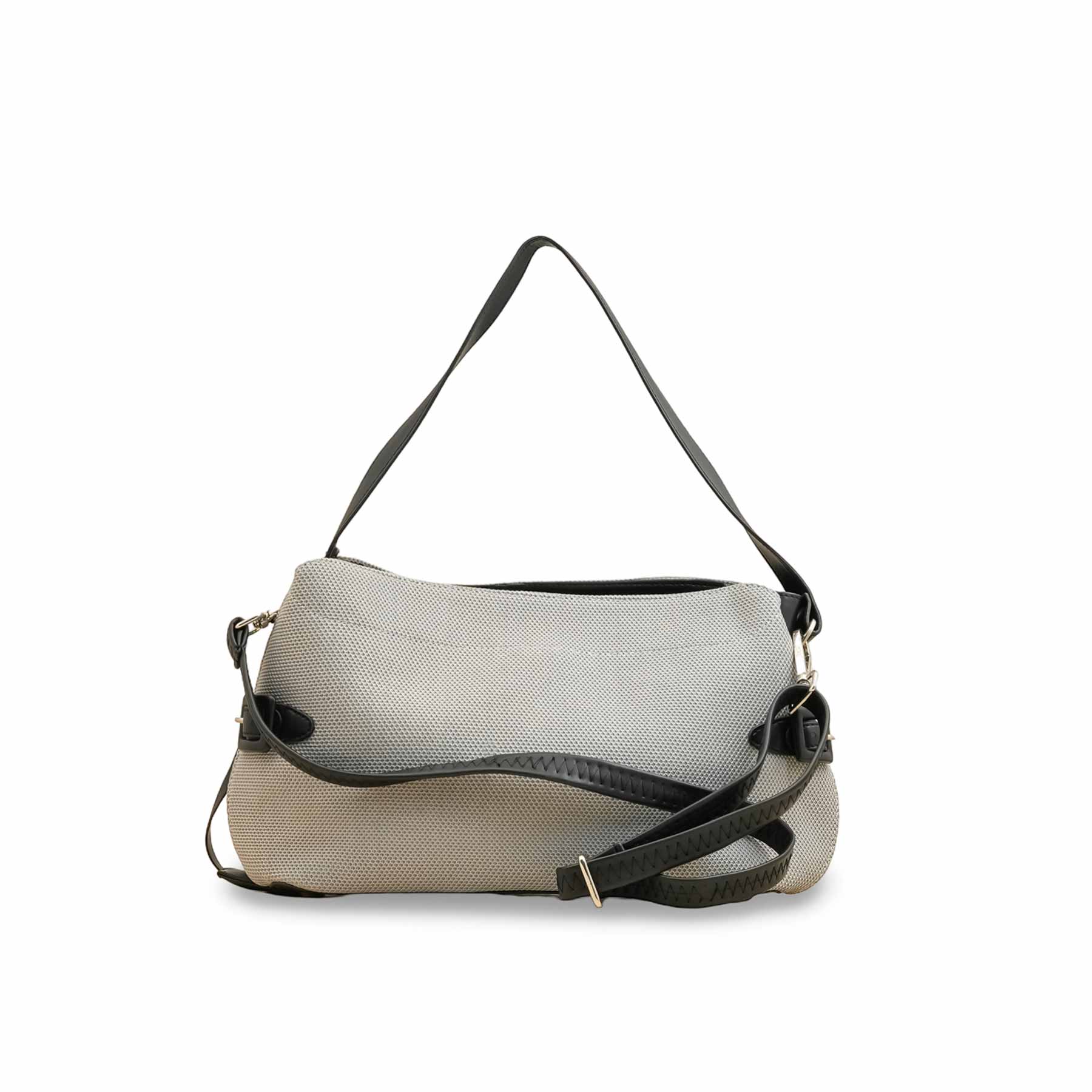 Grey Casual Shoulder Bag For Women P55818 - Image 4