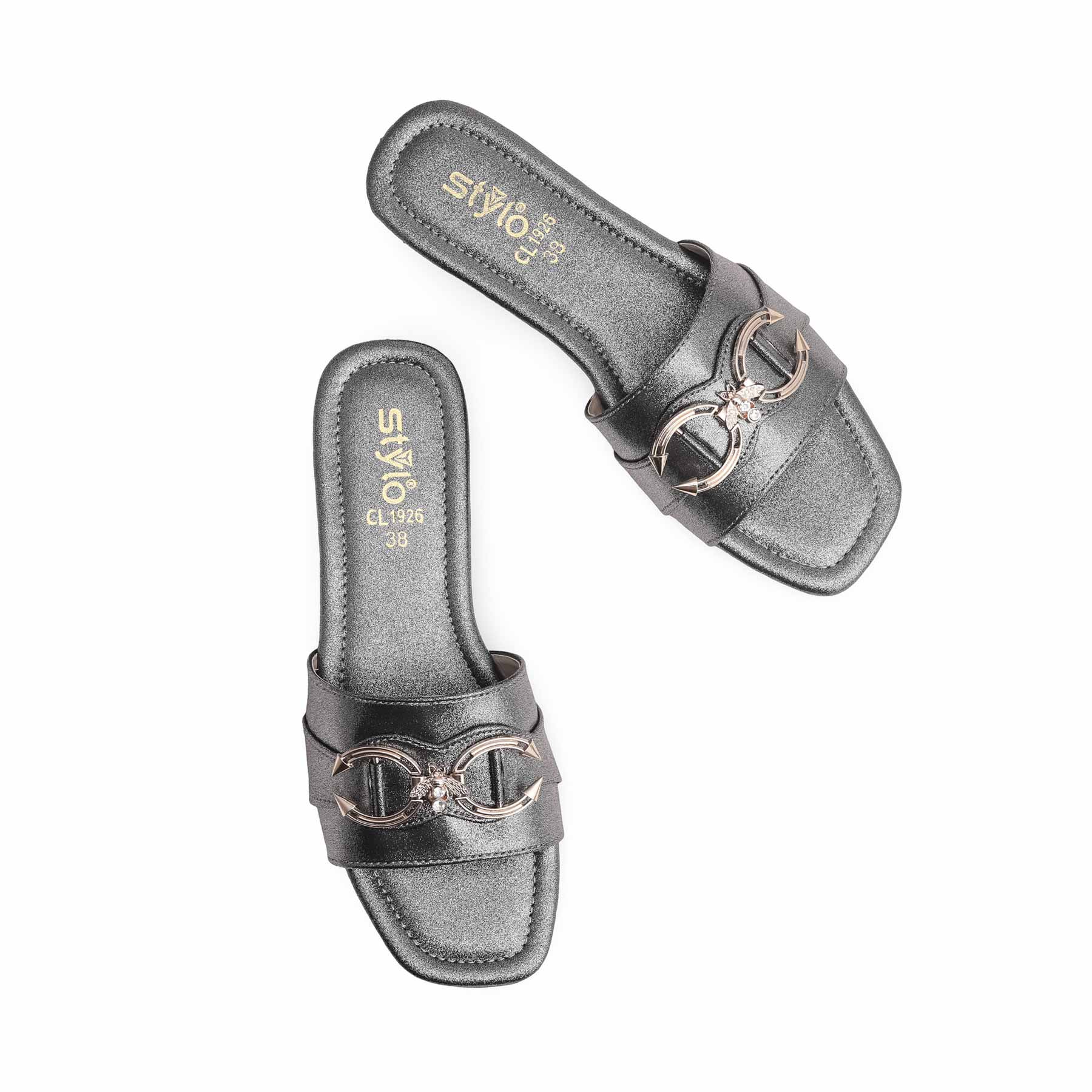 Grey Casual Slipper CL1926 - Image 5
