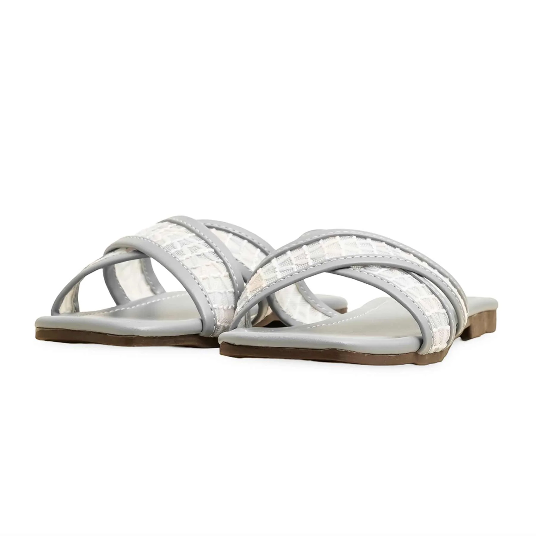 Grey Casual Slipper CL2138 - Image 3