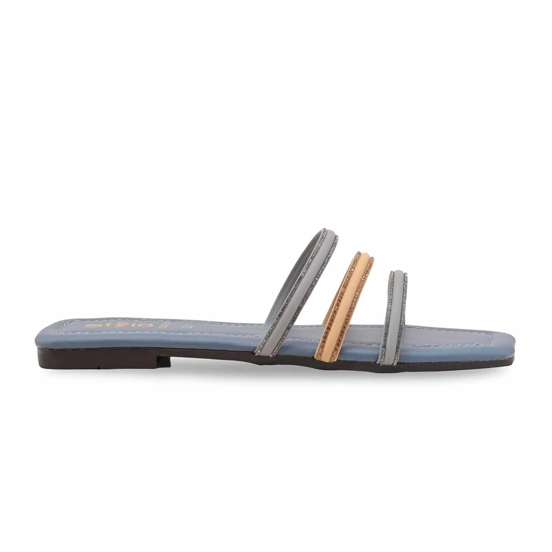 Grey Casual Slipper CL2288 - Image 2