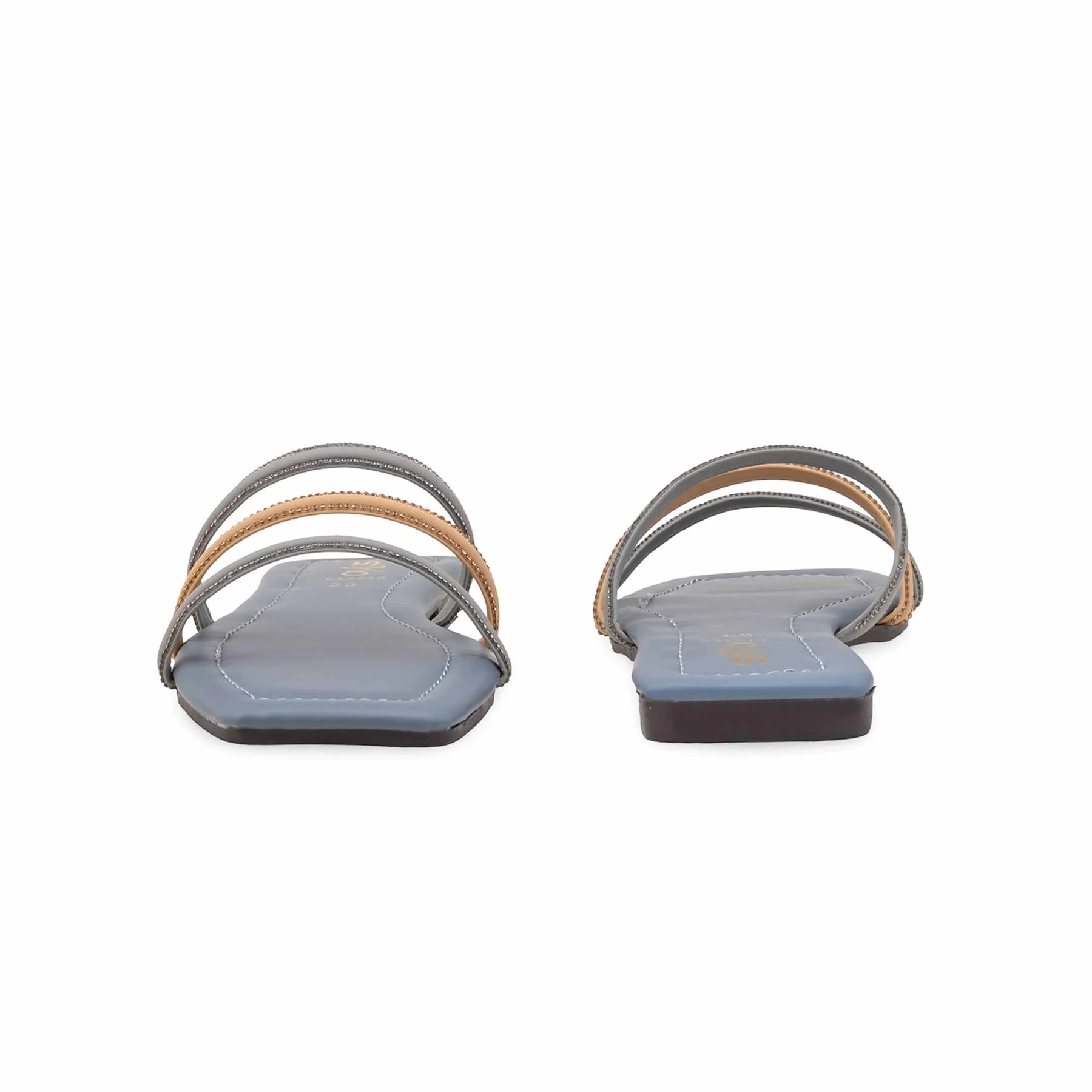 Grey Casual Slipper CL2288 - Image 4