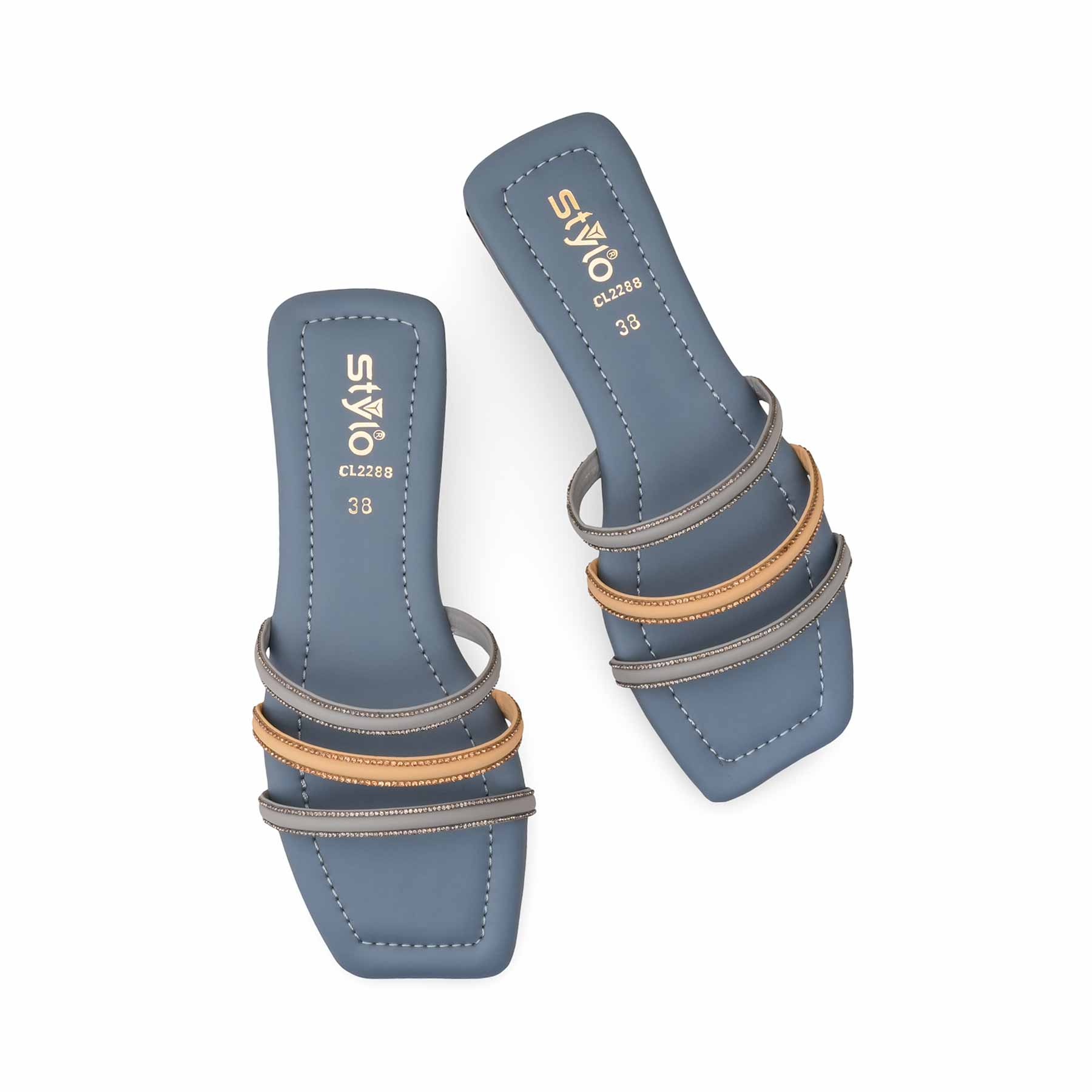 Grey Casual Slipper CL2288 - Image 5