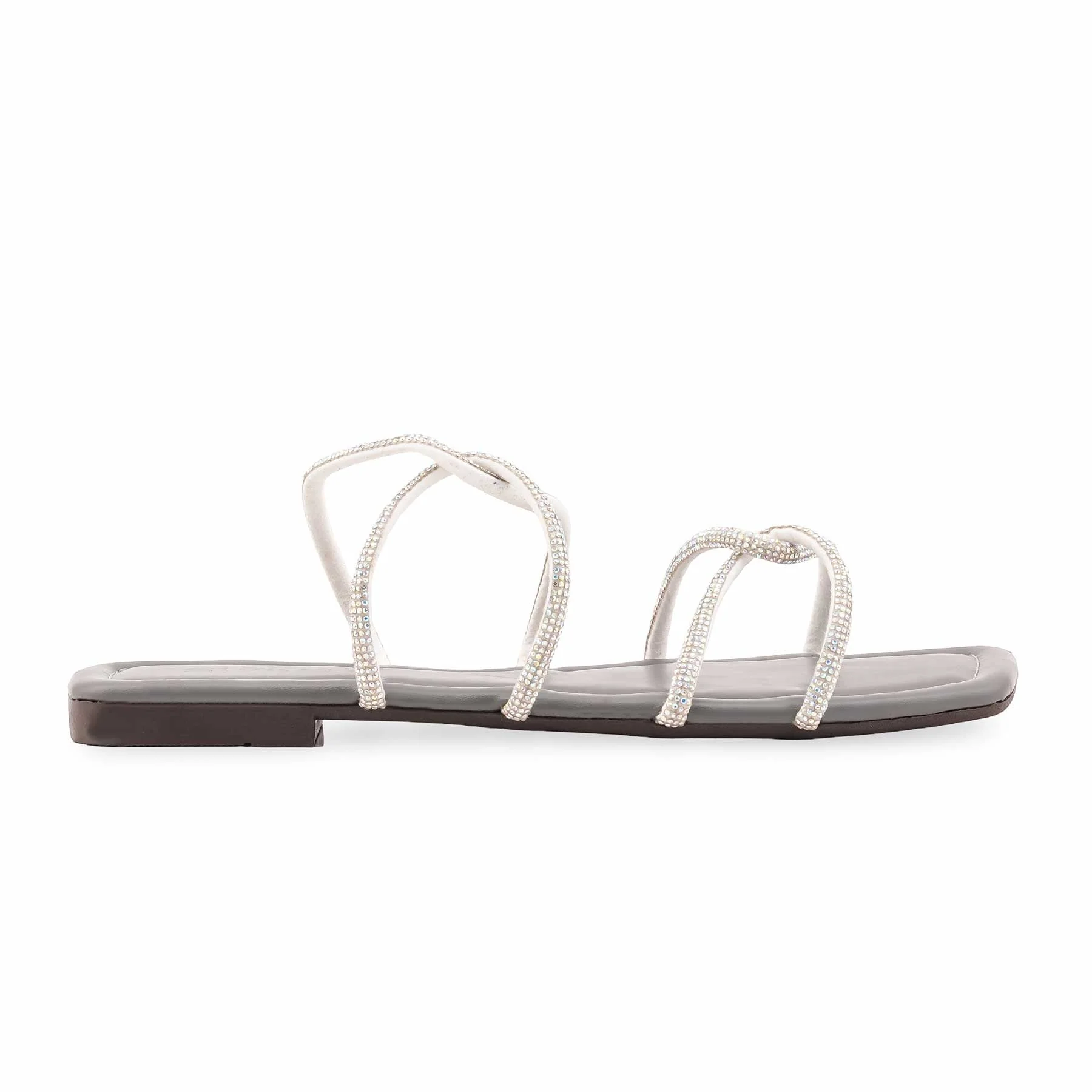 Grey Casual Slipper For Ladies CL2177 - Image 2