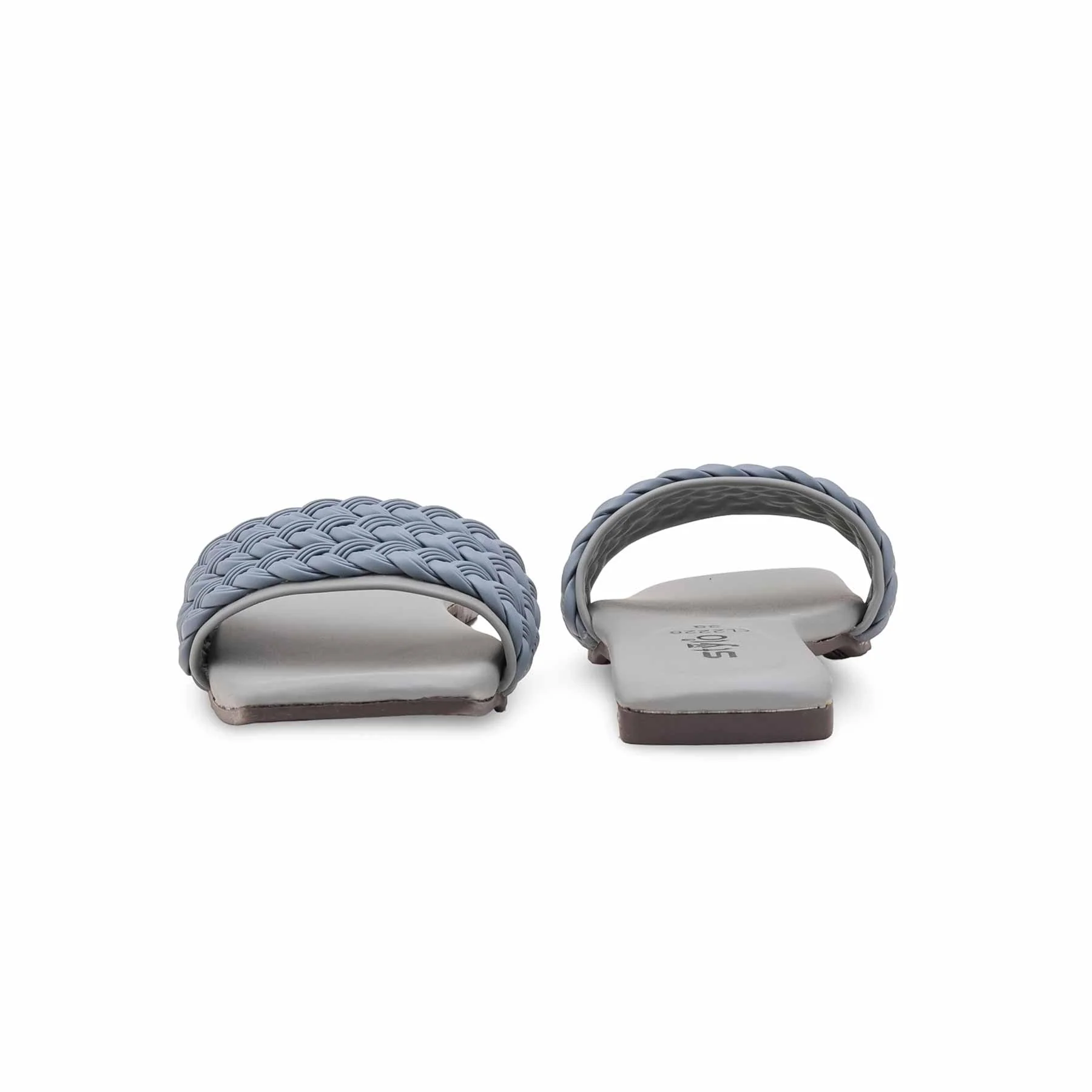 Grey Casual Slipper For Ladies CL2226 - Image 4
