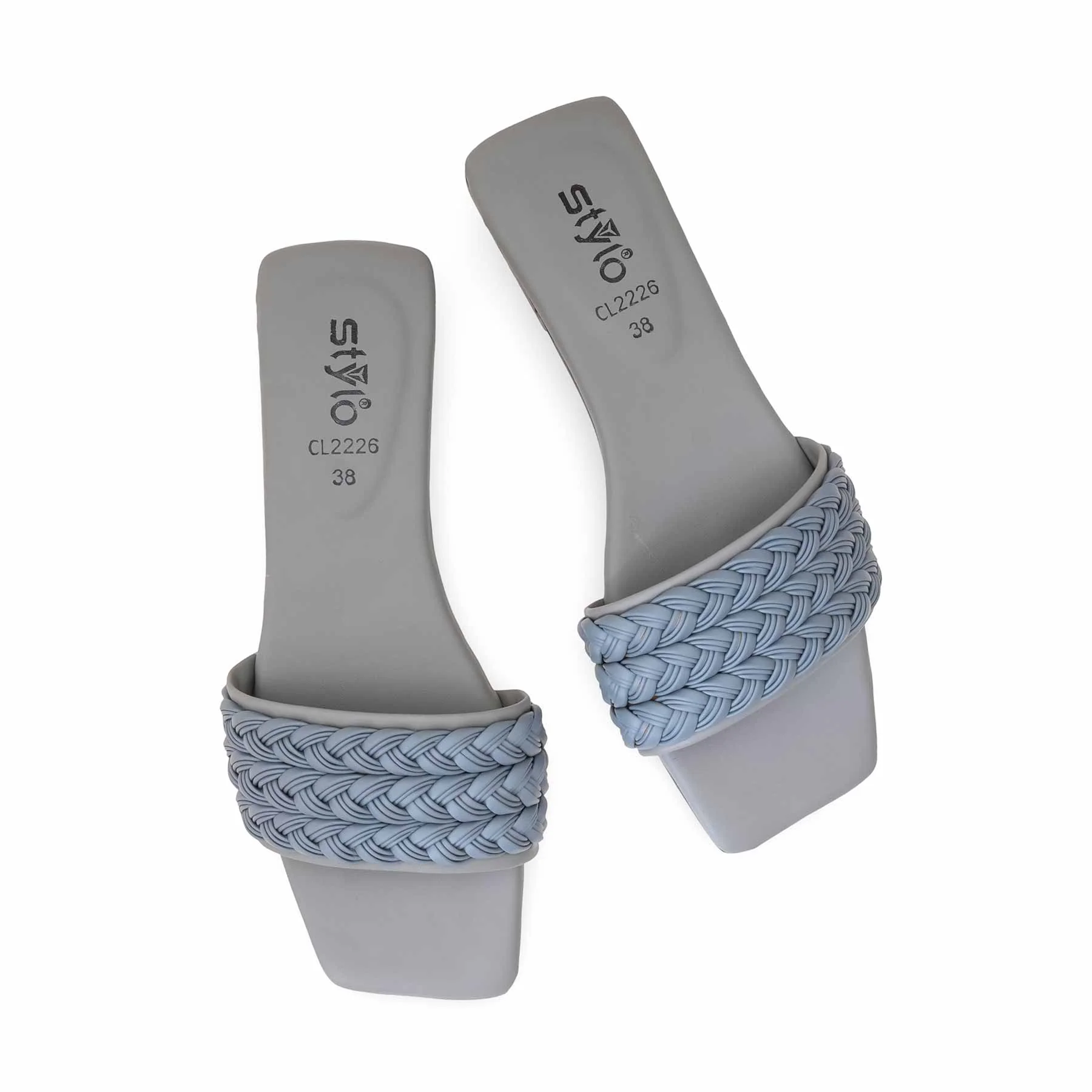 Grey Casual Slipper For Ladies CL2226 - Image 5