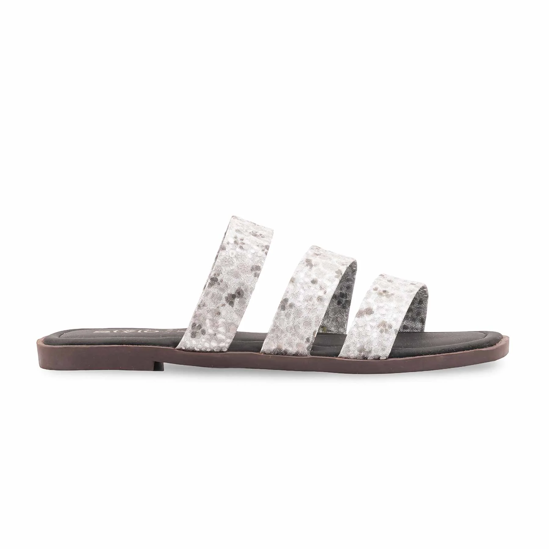 Grey Casual Slipper For Women CL2168 - Image 2
