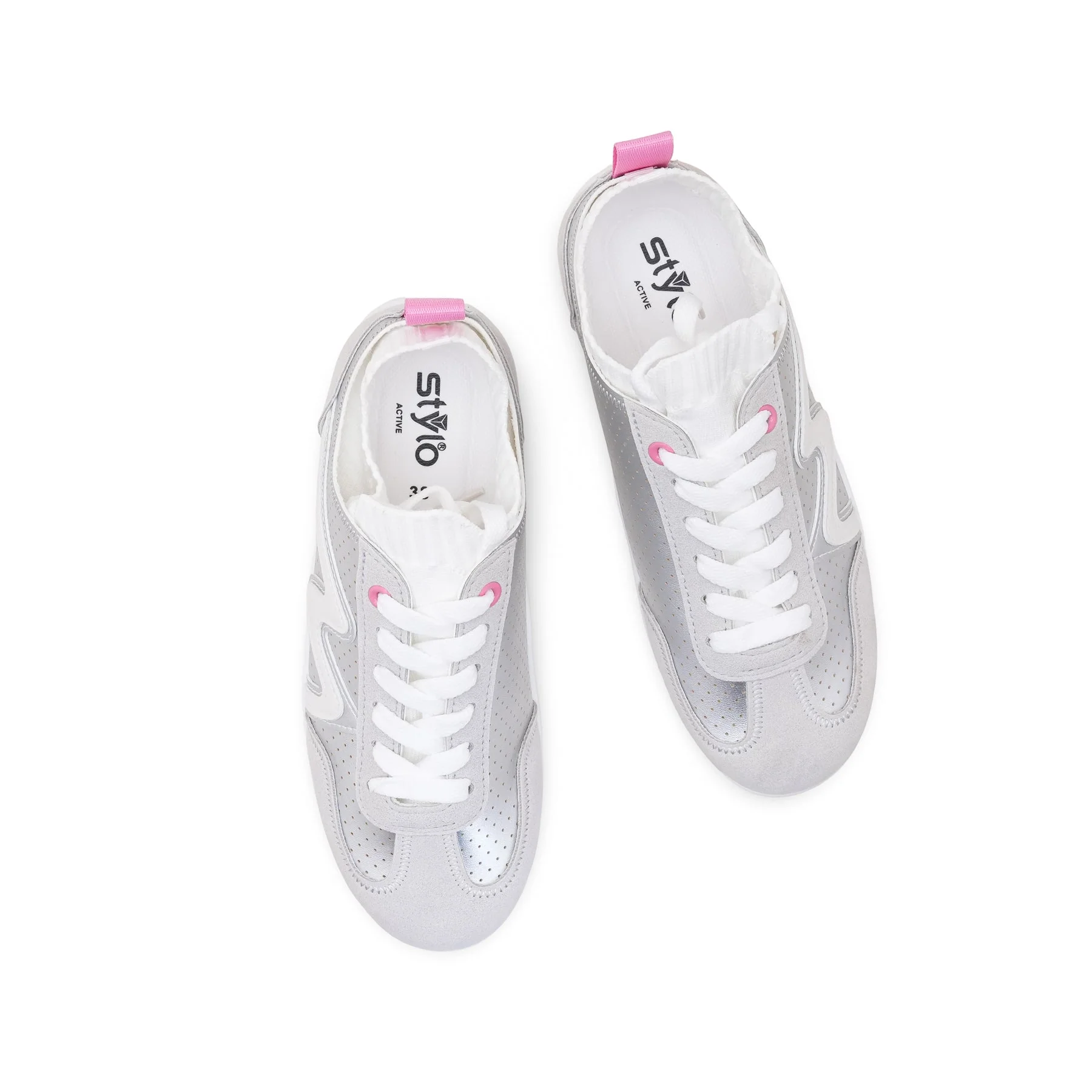 Grey Casual Sneaker For Ladies AT7459 - Image 5