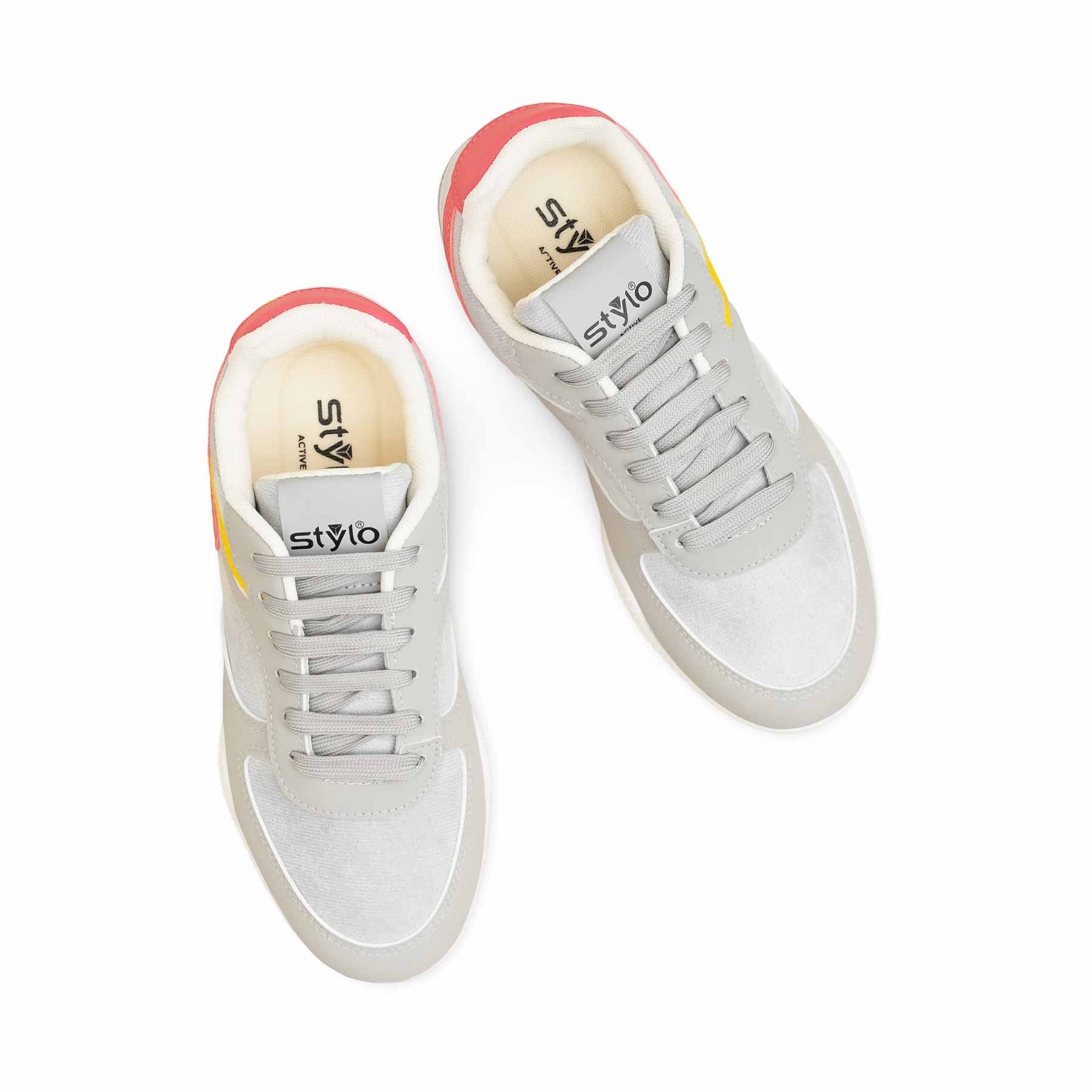 Grey Casual Sneaker For Women AT7455 - Image 5