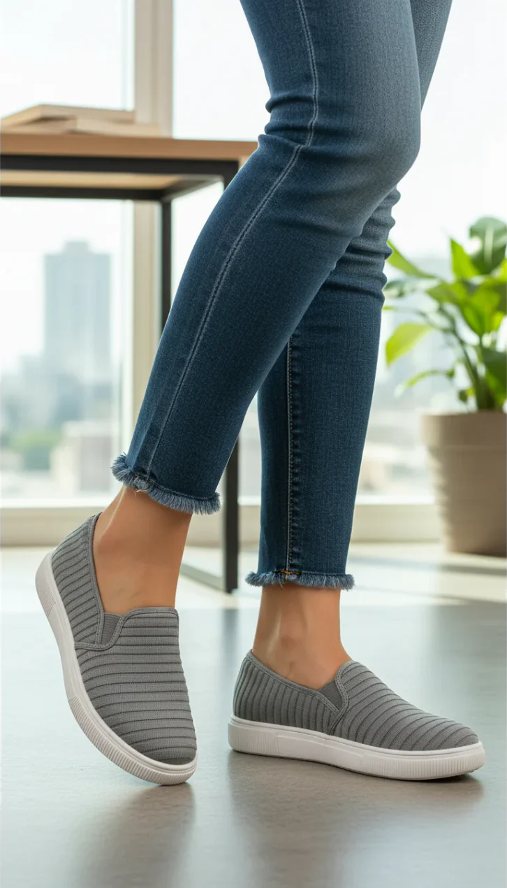Grey Casual Sneaker WN6204 - Image 8
