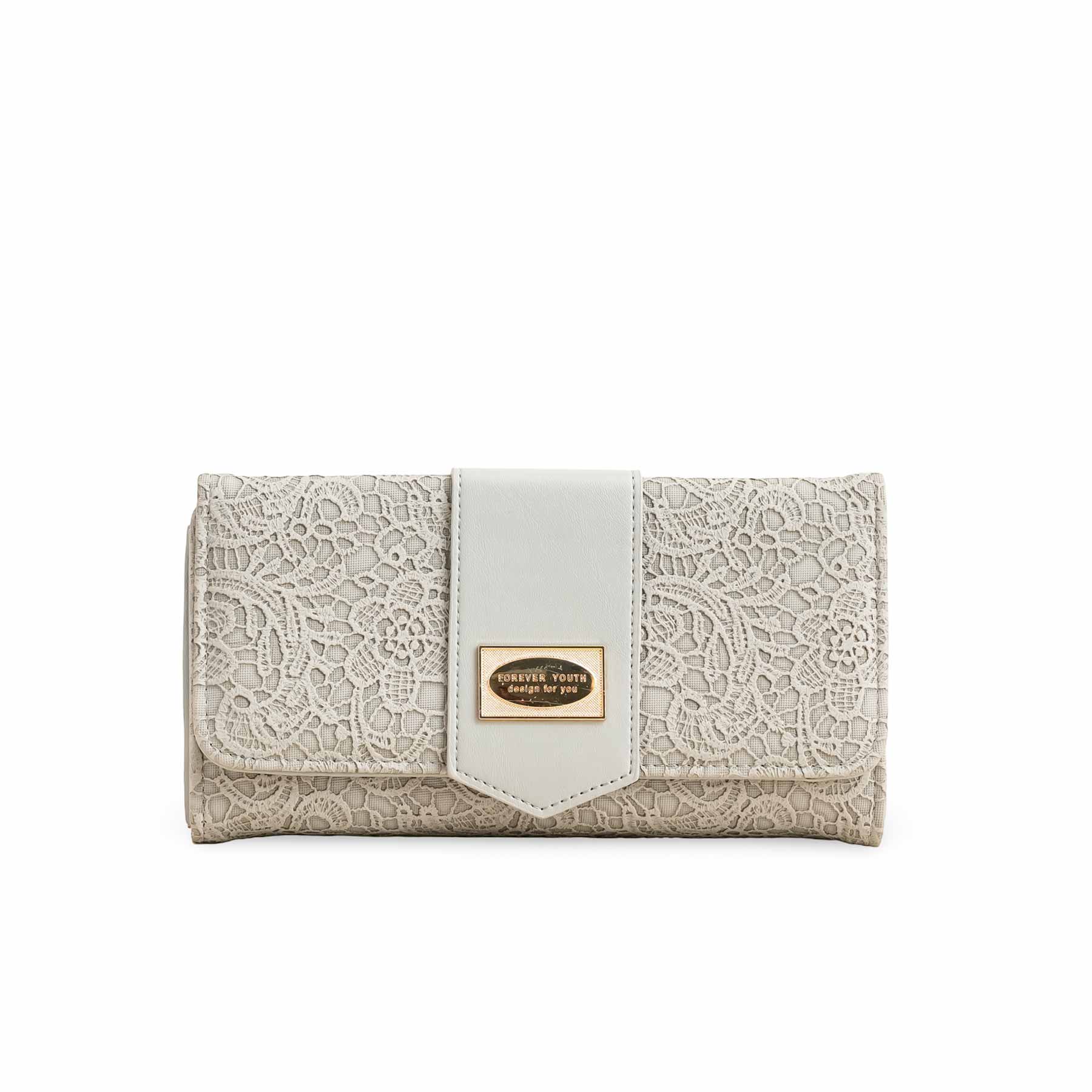 Grey Casual Wallet For Women P70977 - Image 2