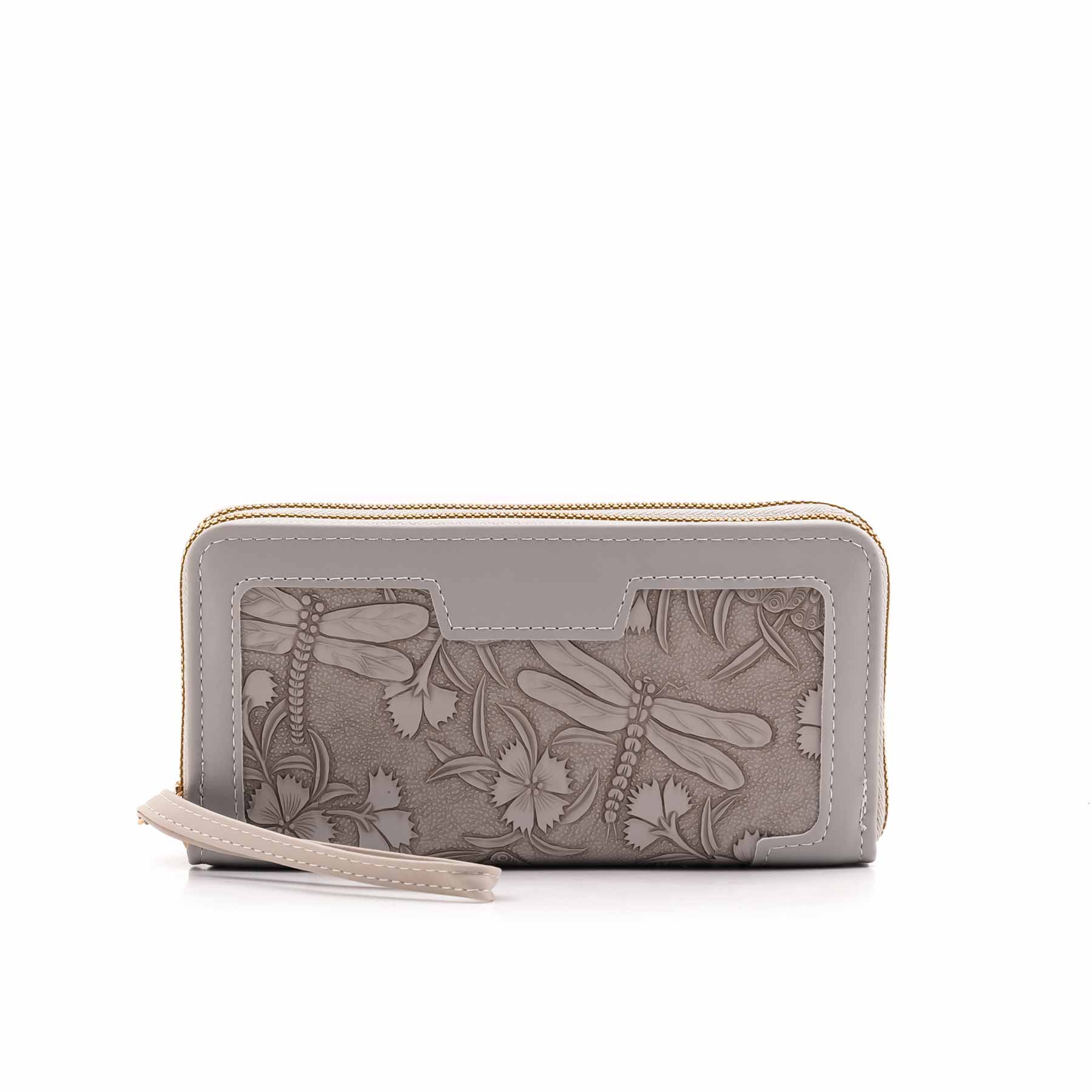 Grey Casual Wallet For Women P71144 - Image 2