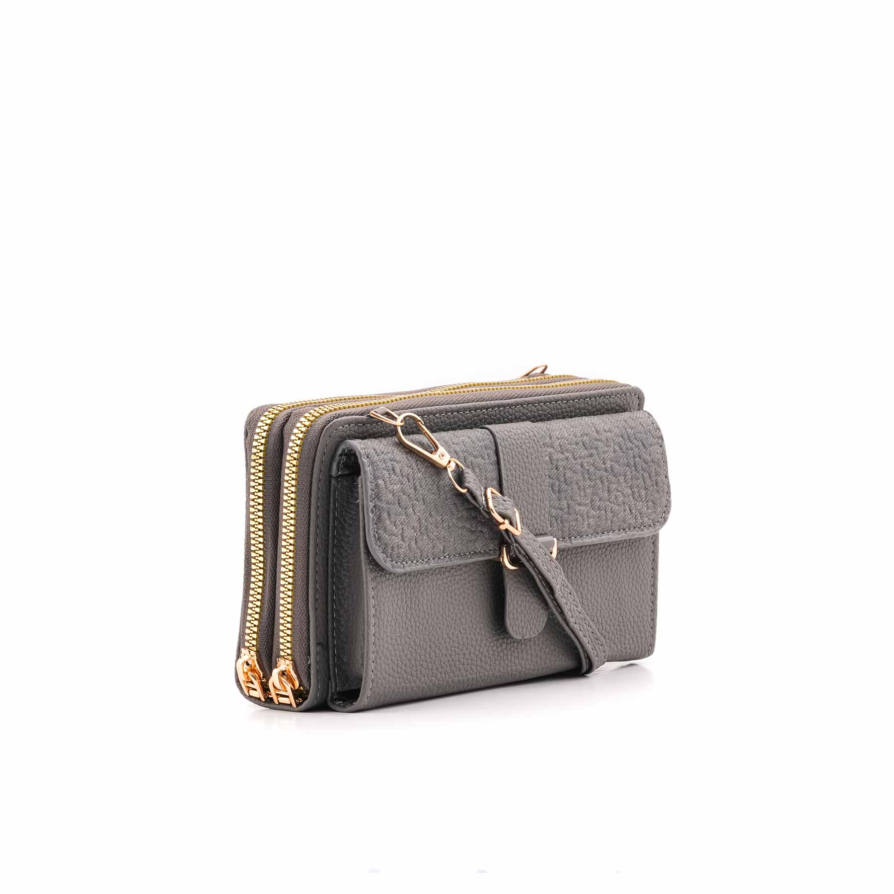 Grey Casual Wallet For Women P71145 - Image 3