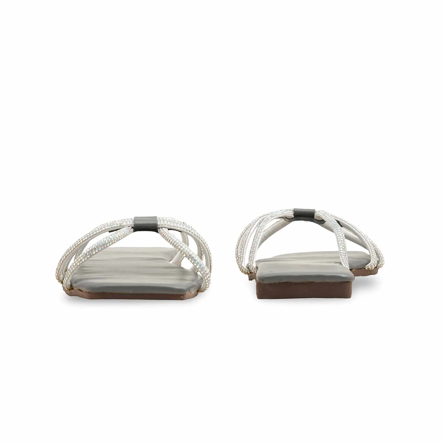 Grey Casual Women Slipper CL1980 - Image 4