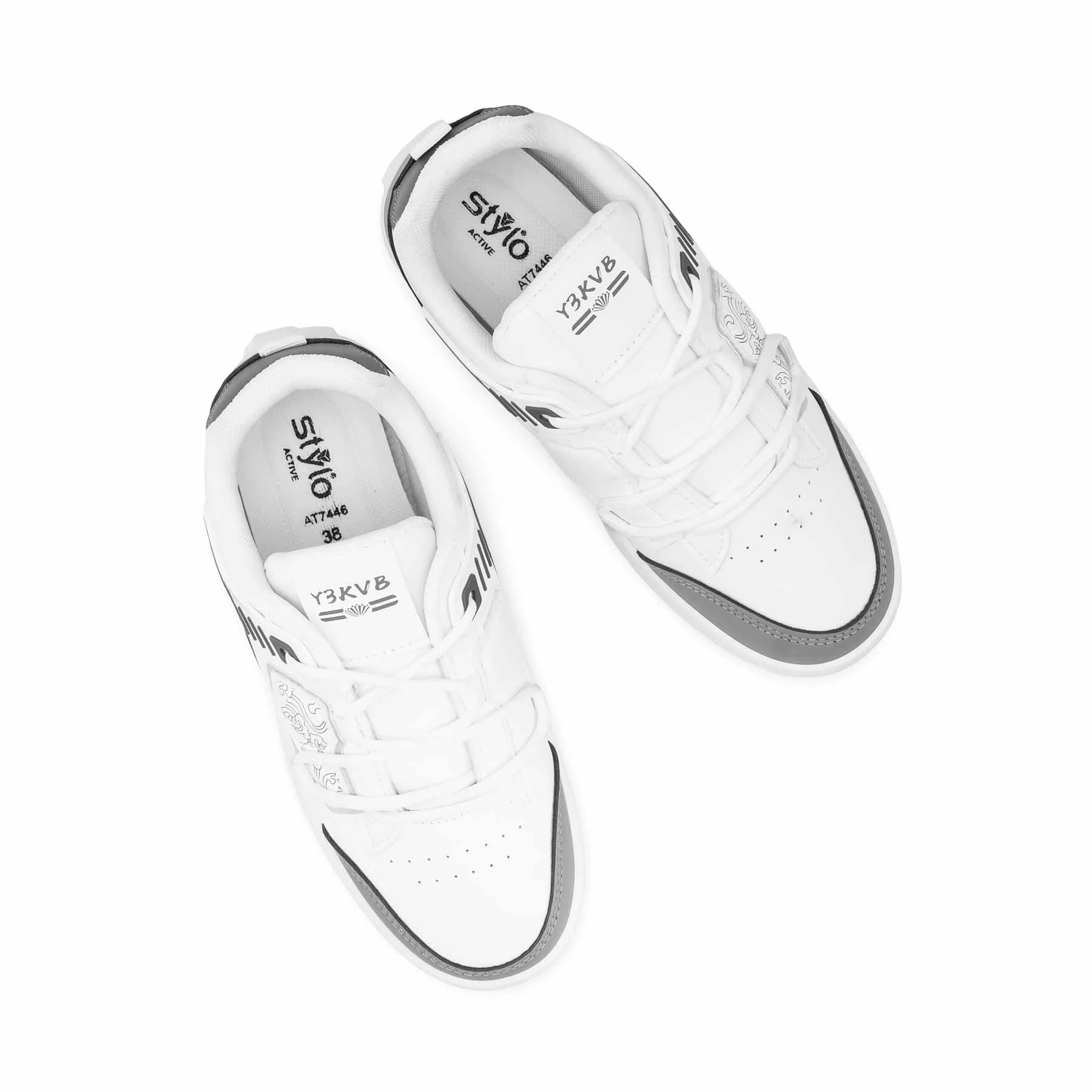 Grey Causal Sneaker For Women AT7446 - Image 5