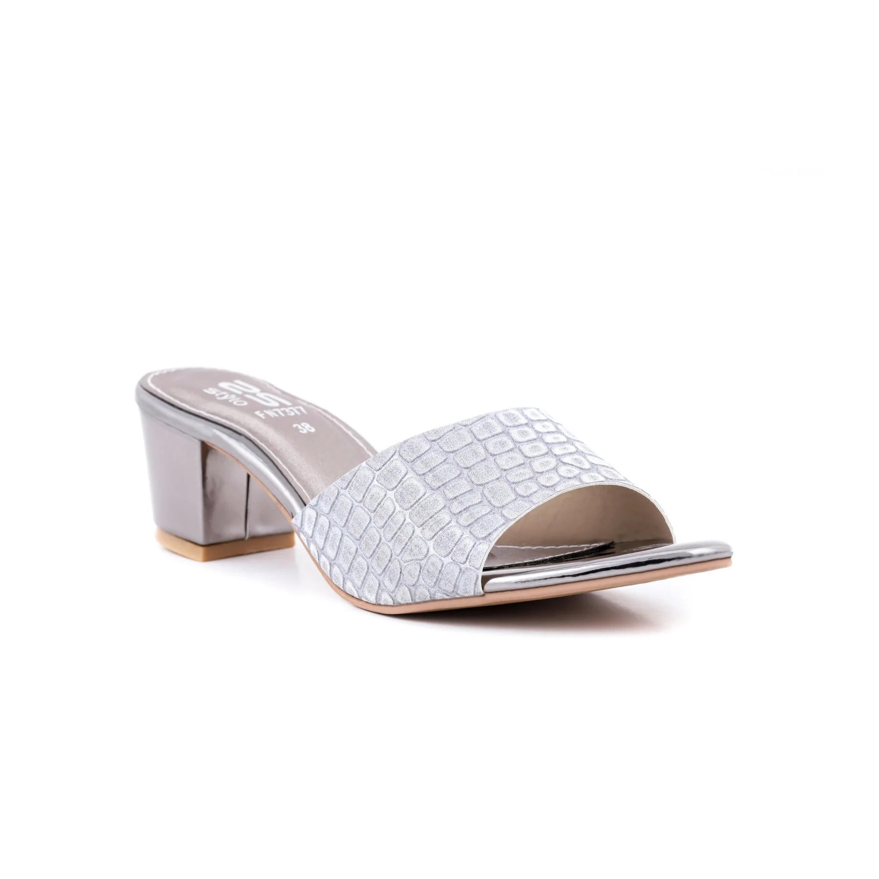 Grey Color Fancy Slippers FN7377