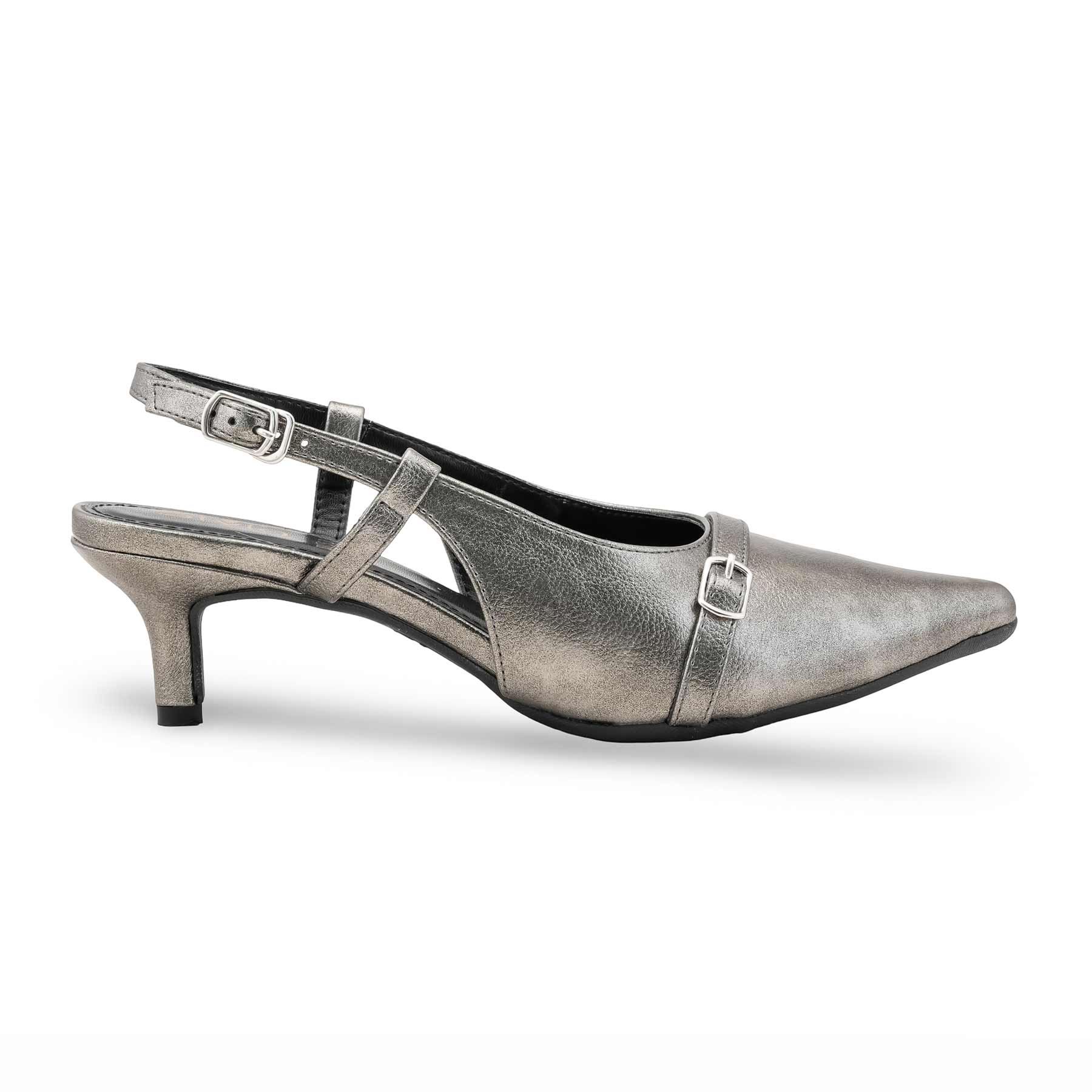 Grey Court Shoes For Ladies WN7533 - Image 2