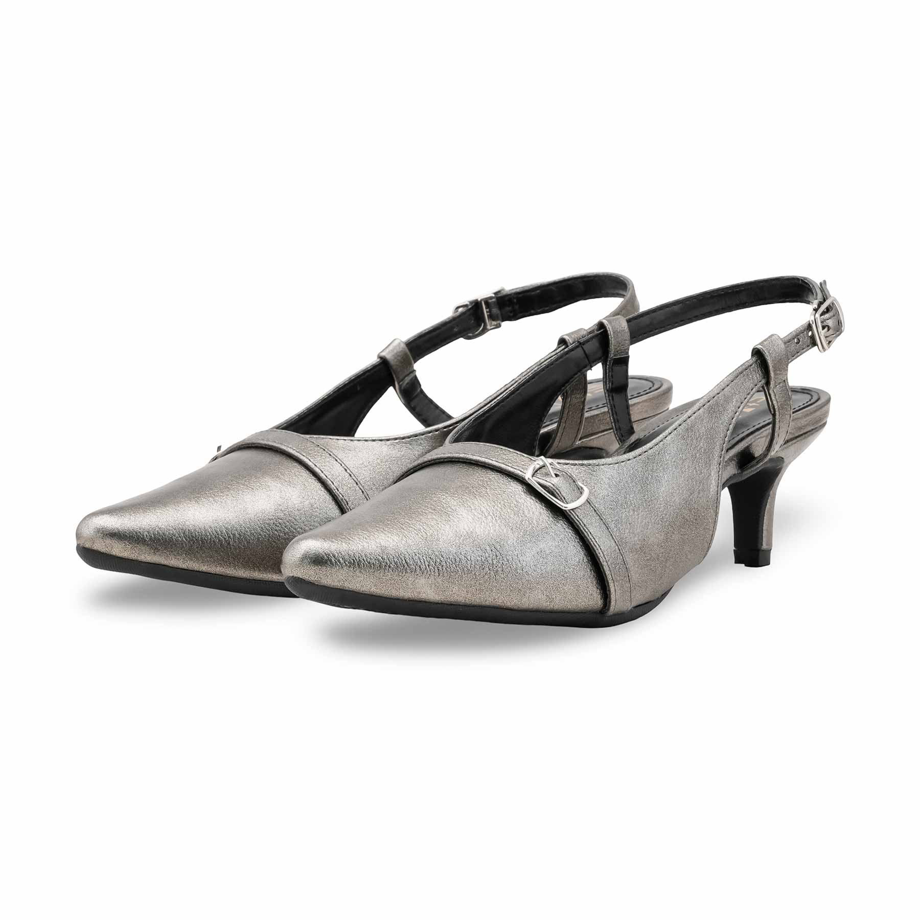 Grey Court Shoes For Ladies WN7533 - Image 3
