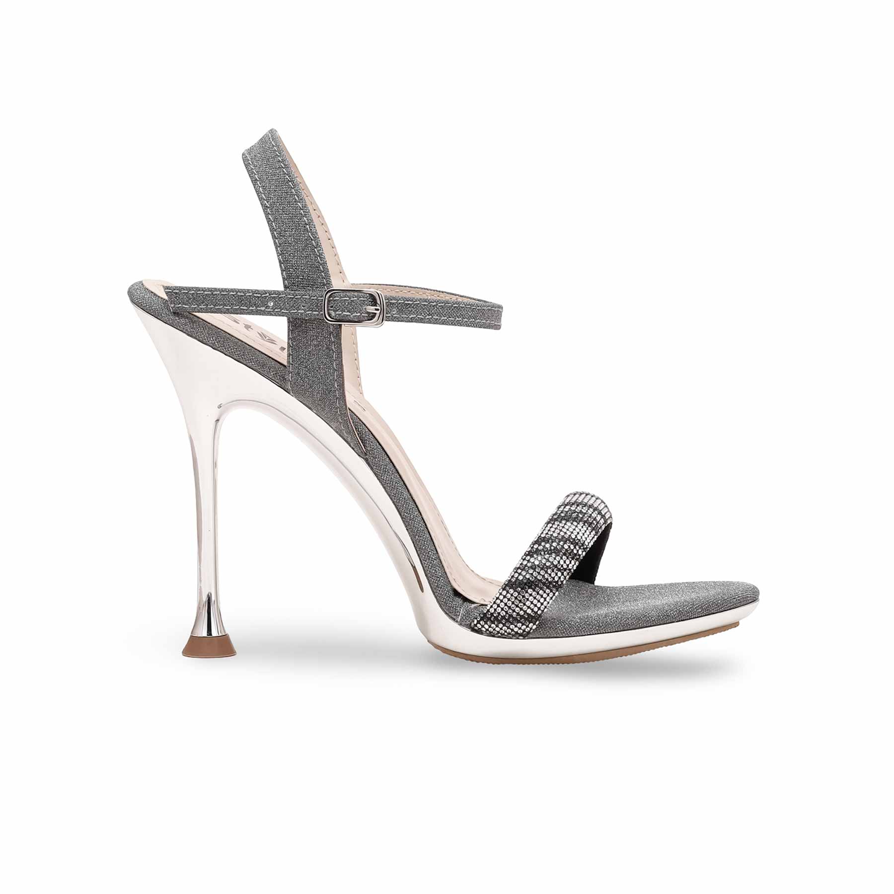 Grey Fancy Bridal Sandal FN6036 - Image 2