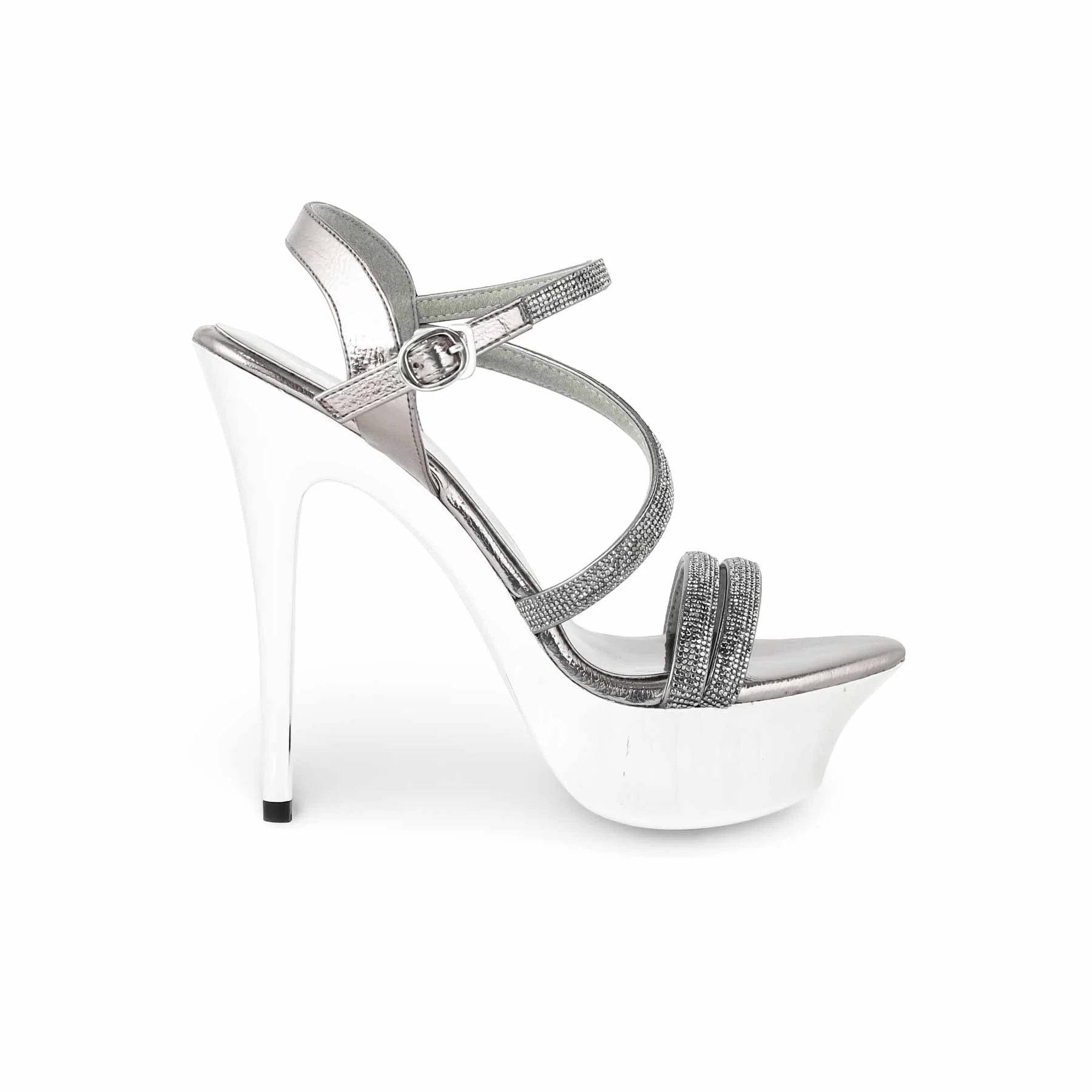 Grey Fancy Bridal Sandal FN6059 - Image 2