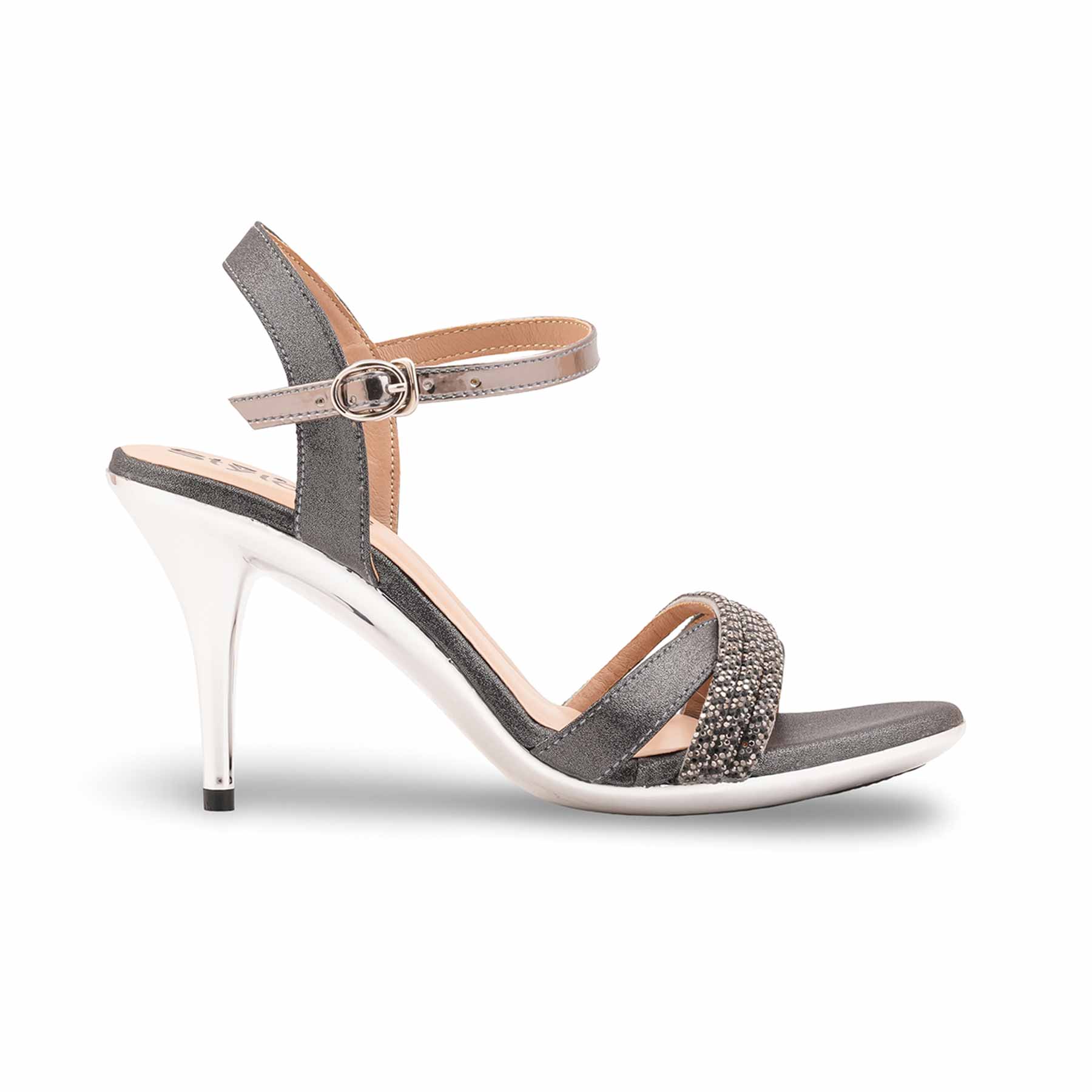 Grey Fancy Bridal Sandal FN6222 - Image 2