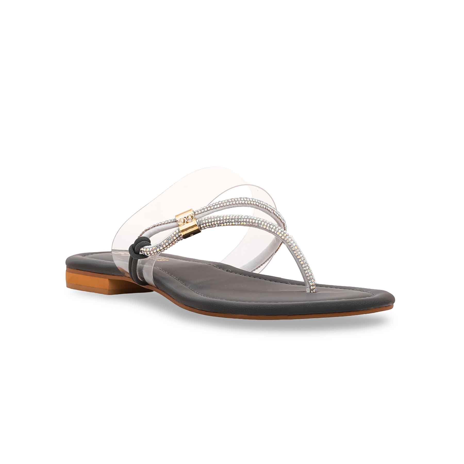 Grey Fancy Chappal FN0686 - Image 2