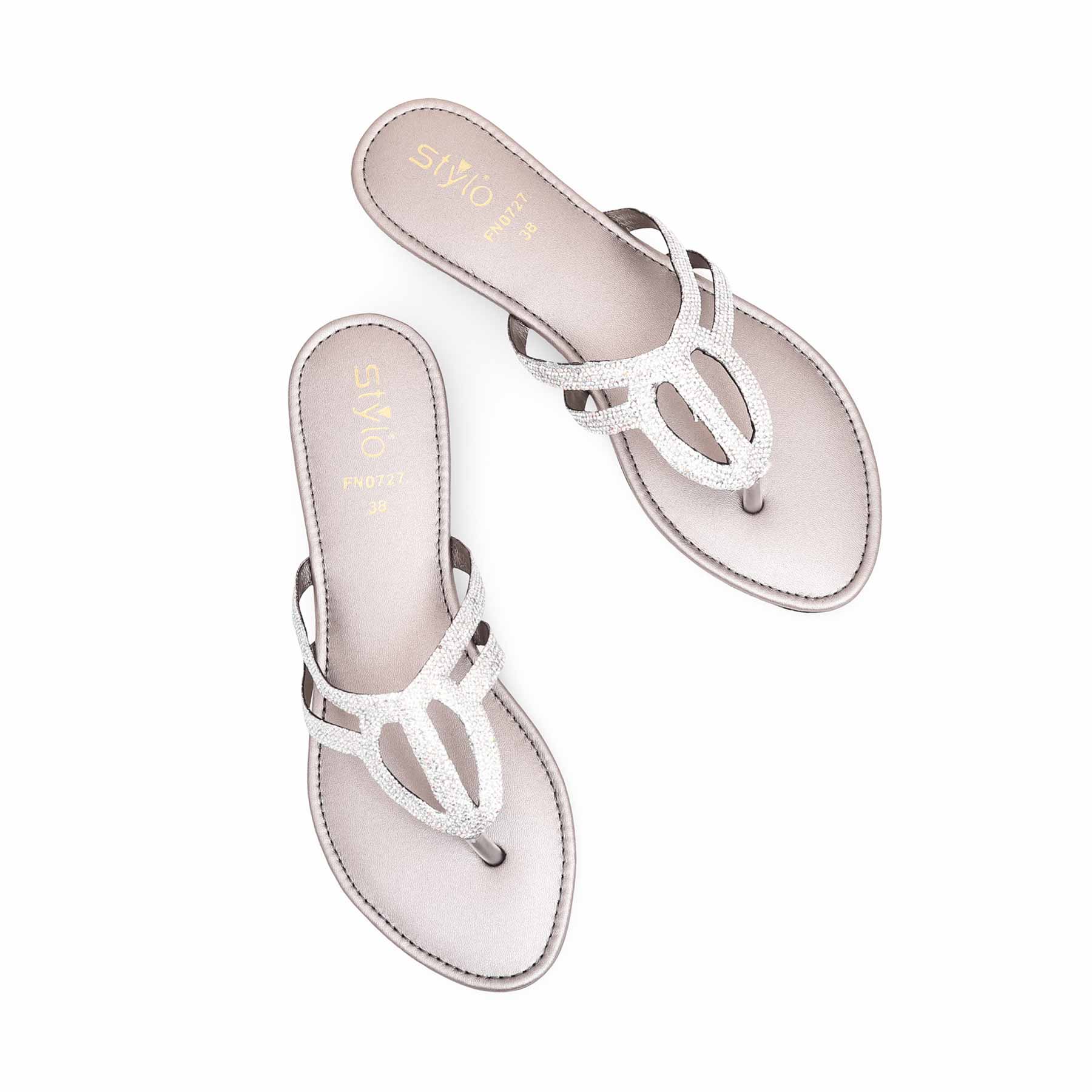 Grey Fancy Chappal FN0727 - Image 5