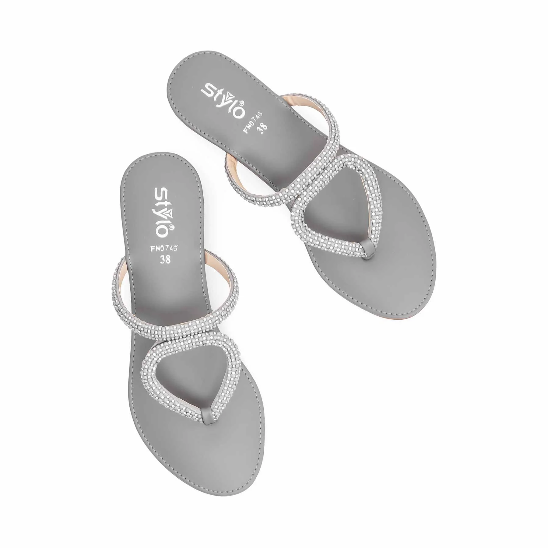 Grey Fancy Chappal FN0746 - Image 5