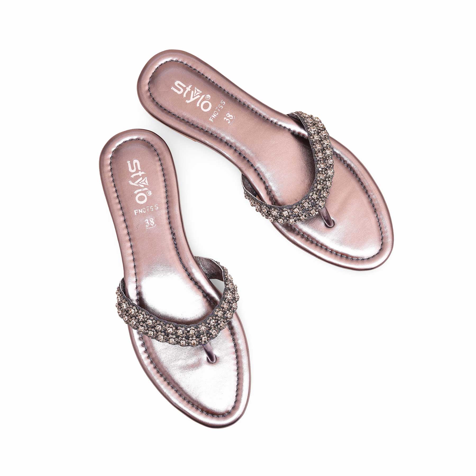 Grey Fancy Chappal FN0755 - Image 4