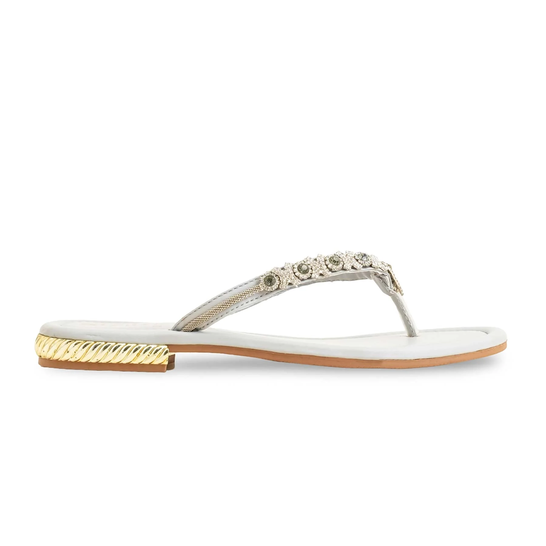 Grey Fancy Chappal FN0778 - Image 2