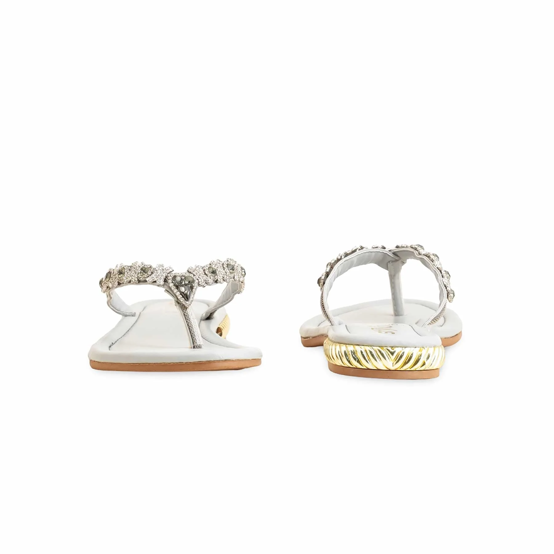 Grey Fancy Chappal FN0778 - Image 4