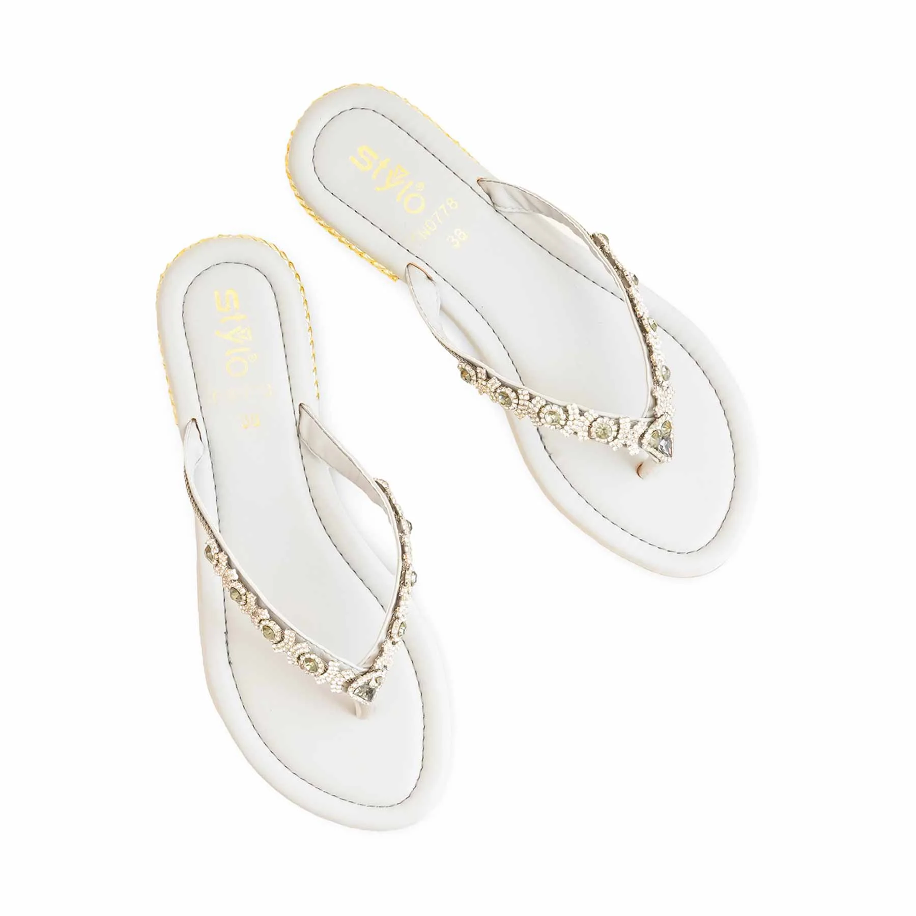 Grey Fancy Chappal FN0778 - Image 5