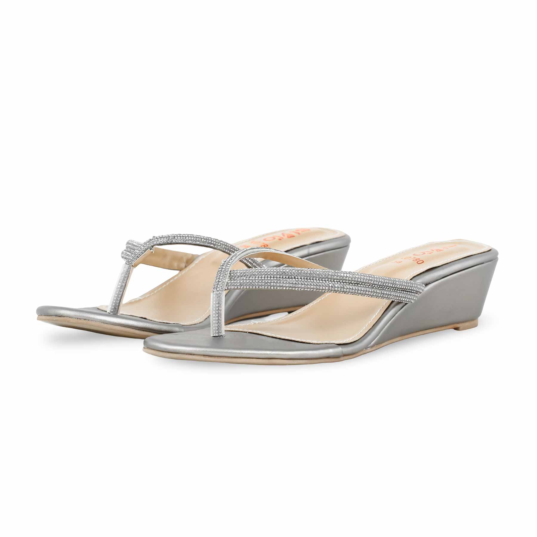Grey Fancy Chappal FN0780 - Image 3