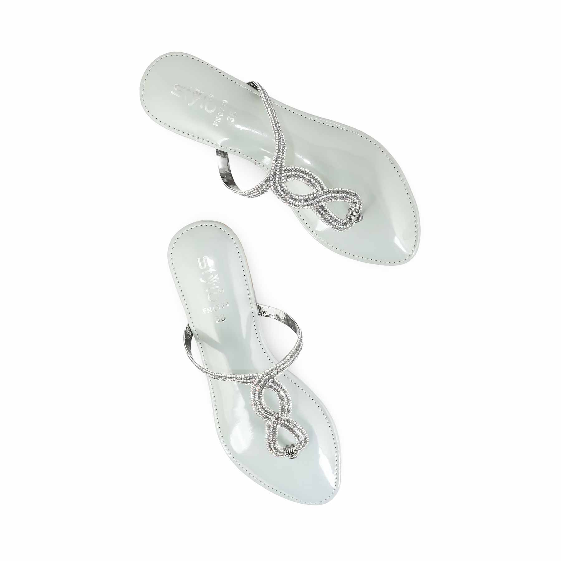 Grey Fancy Chappal FN0789 - Image 5